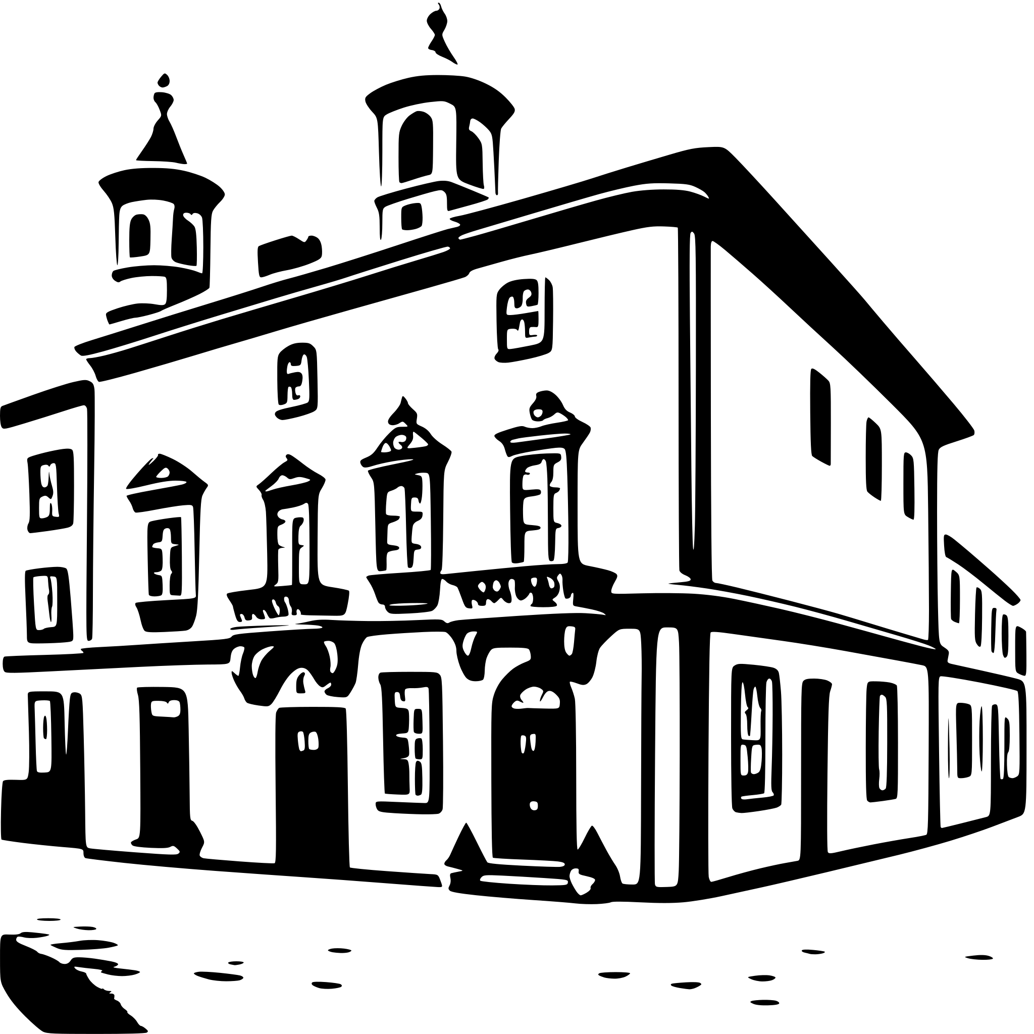 AI-generated SVG of 'baroque houses in old city'