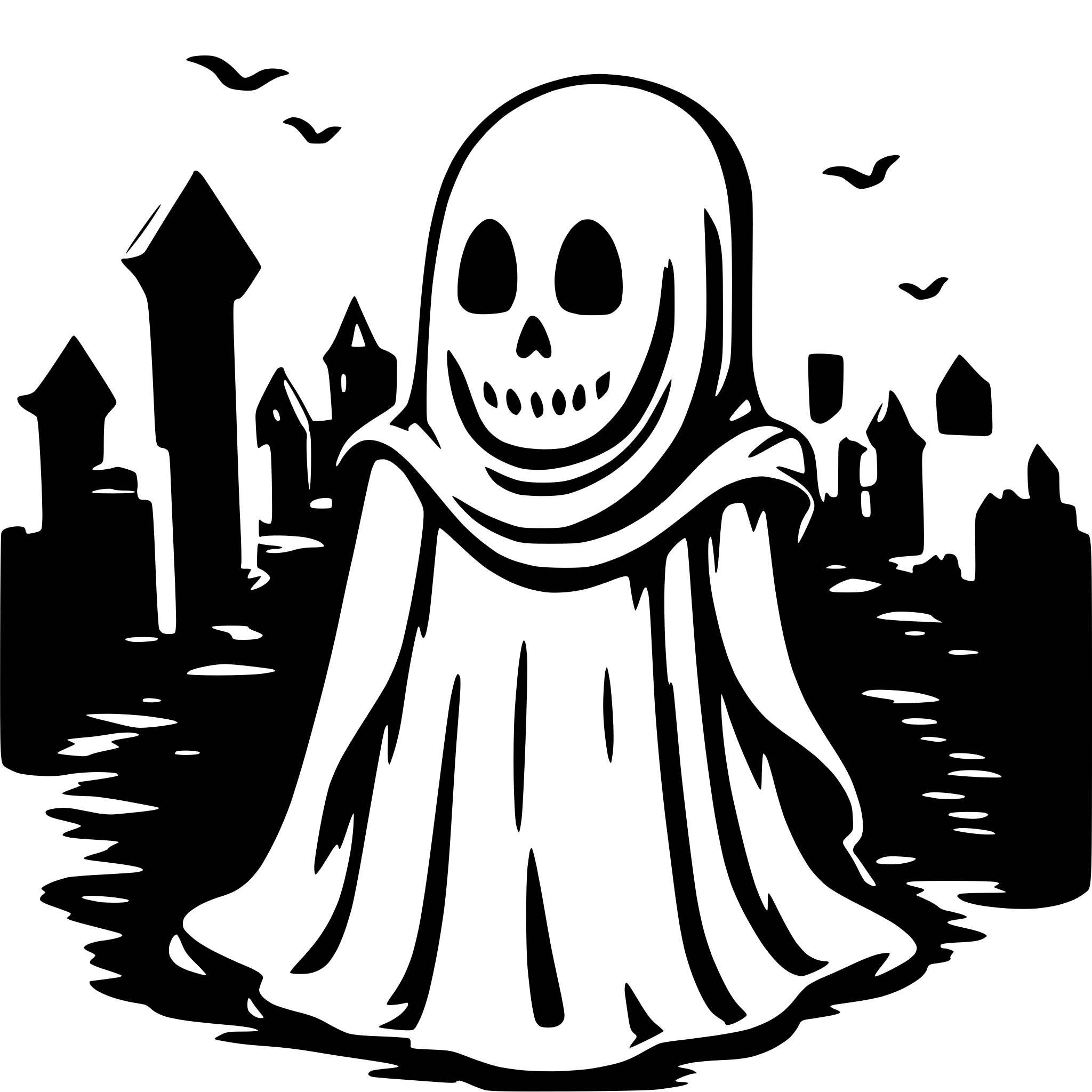 AI-generated SVG of 'spooky lovley ghost'