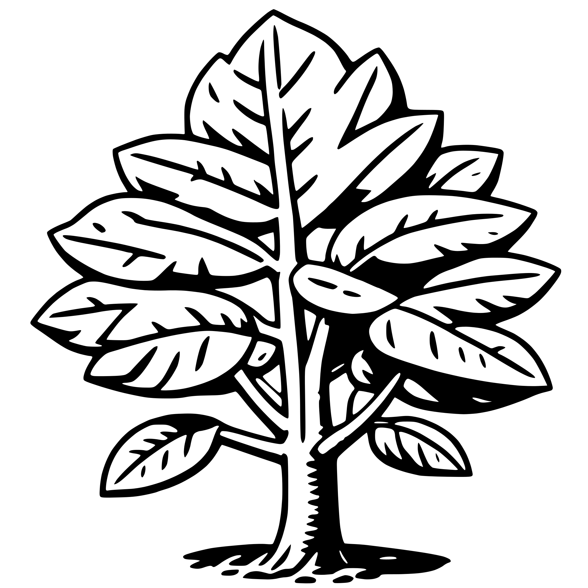 AI-generated SVG of 'fig tree'
