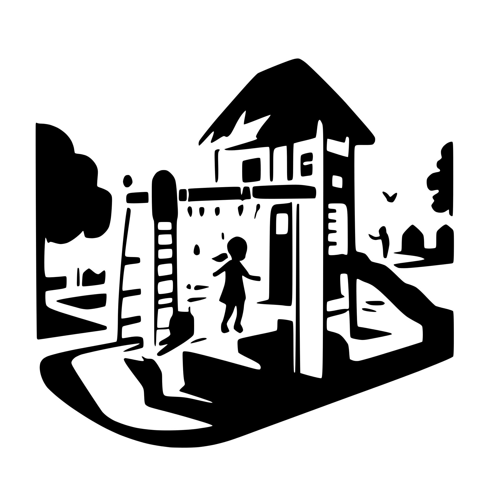 AI-generated SVG of a children playing on a playground