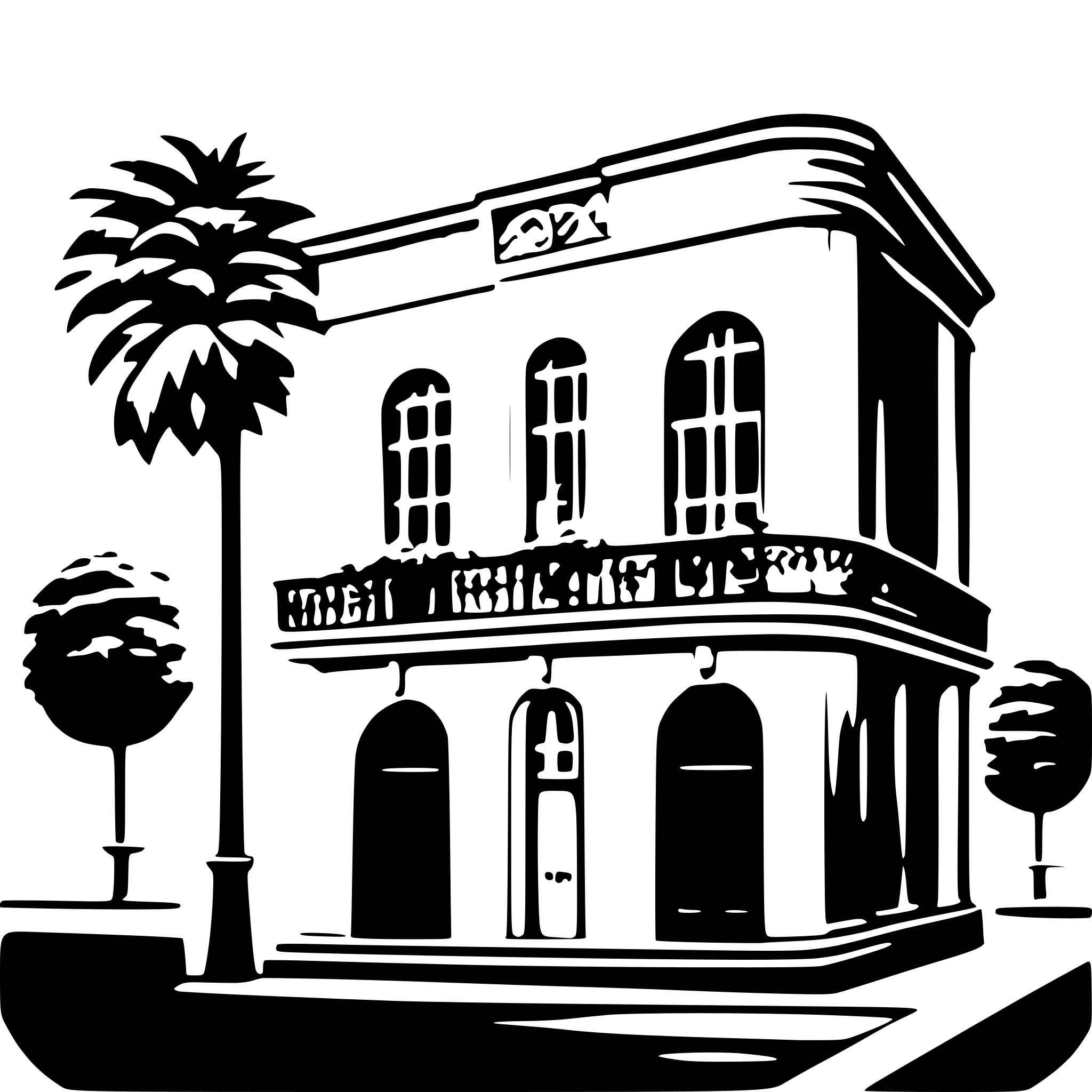 AI-generated SVG of 'haussman style facade'