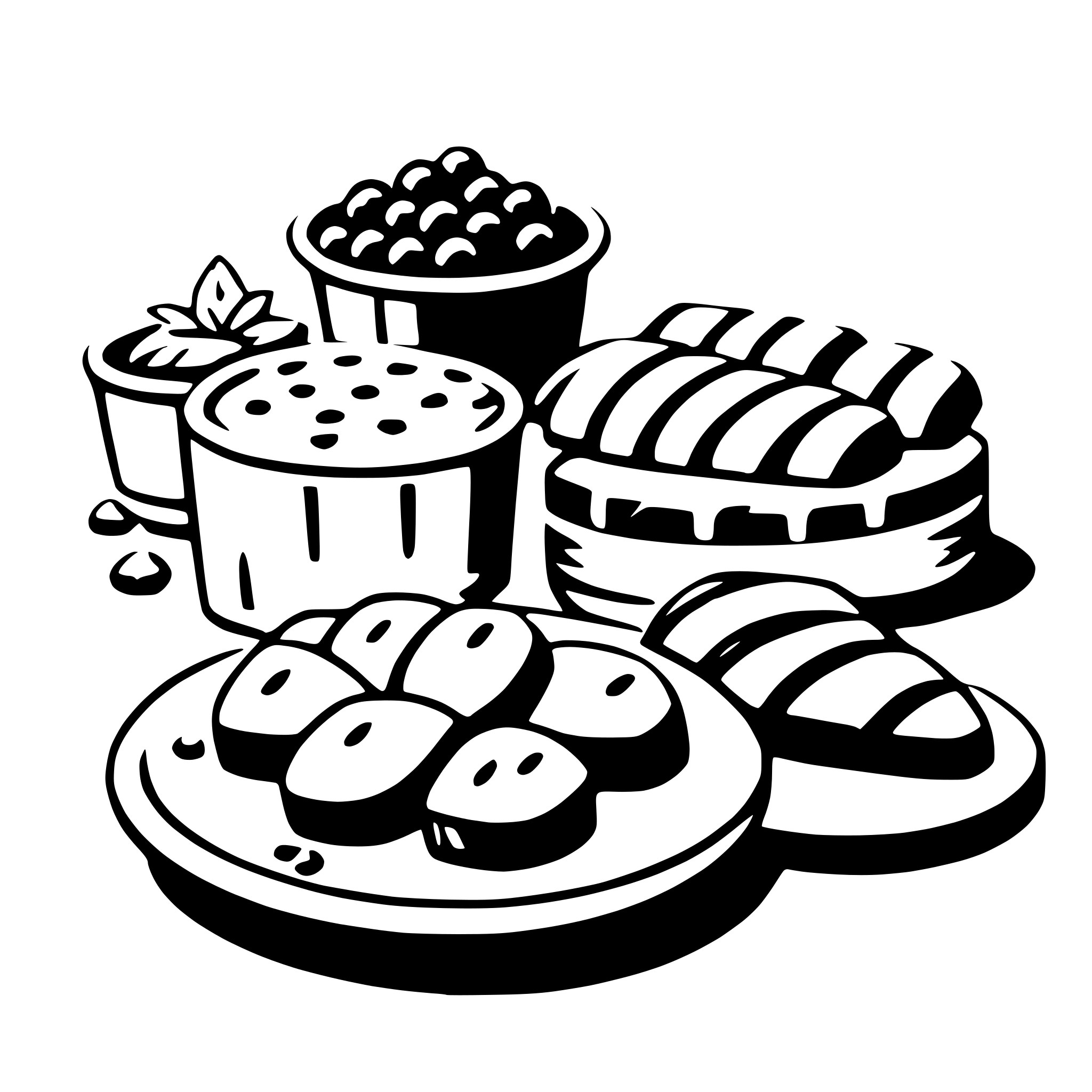 AI-generated SVG of 'buffet'
