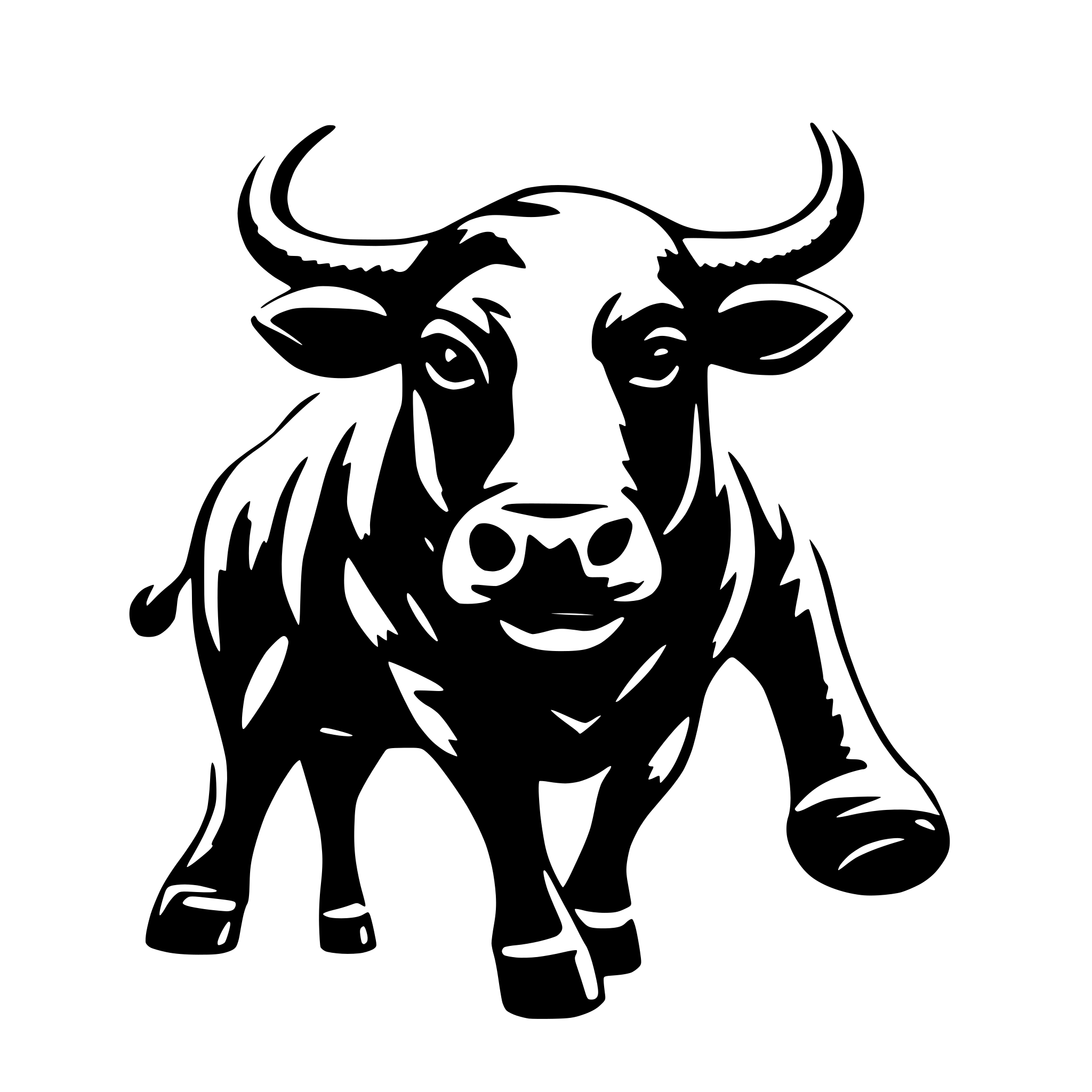 AI-generated SVG of 'bull'