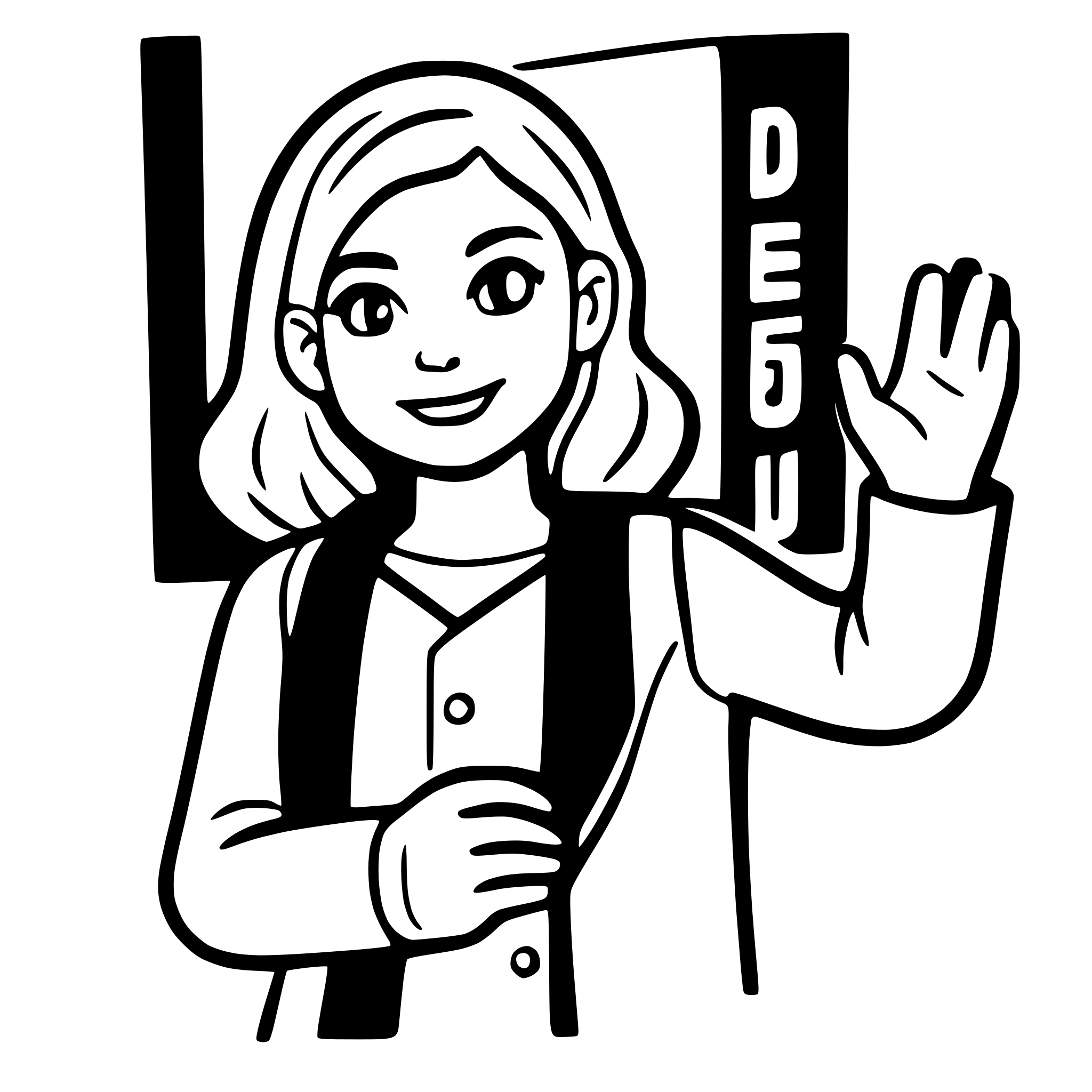 AI-generated SVG of a saying an educator goodbye