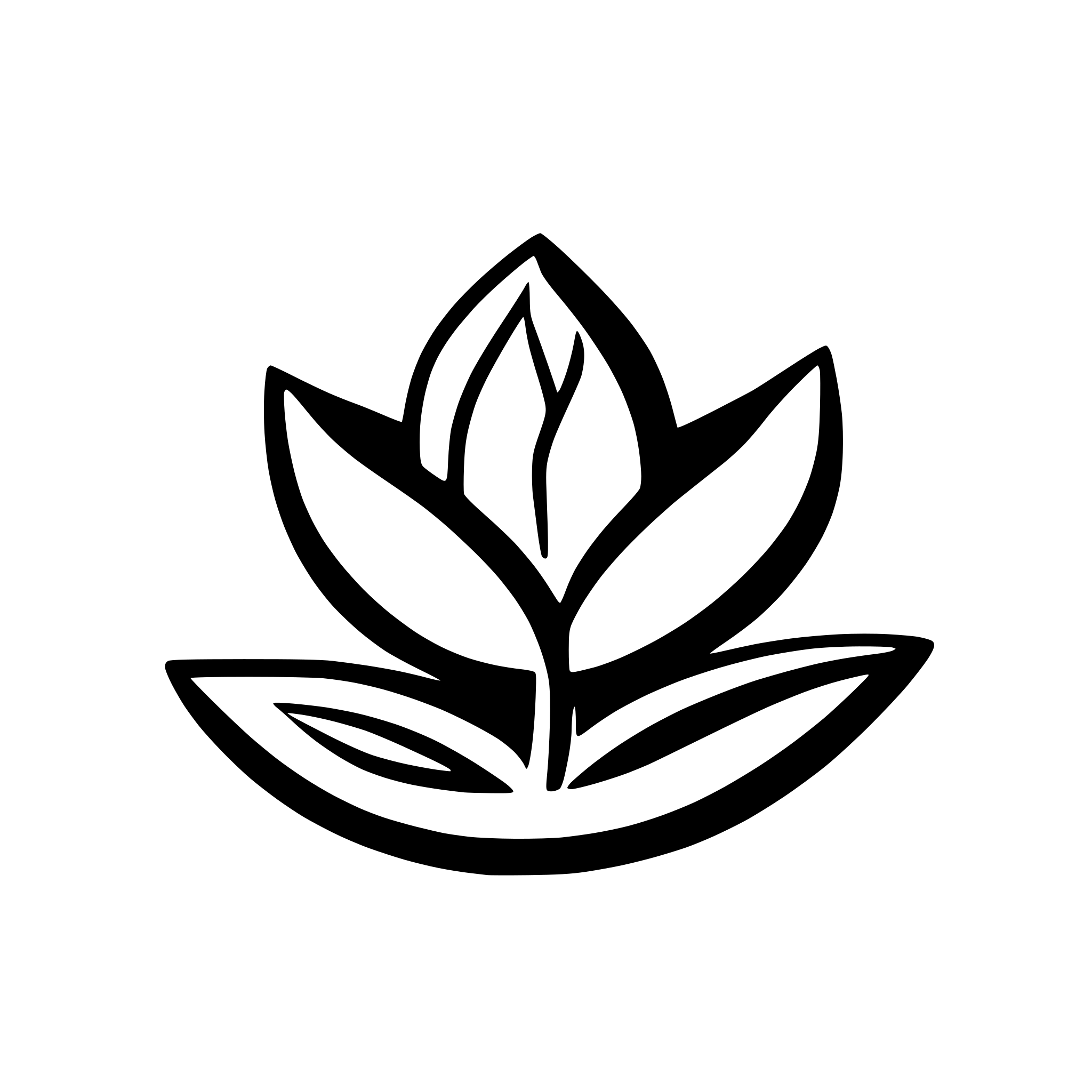 AI-generated SVG of 'water lily bud simple outline'