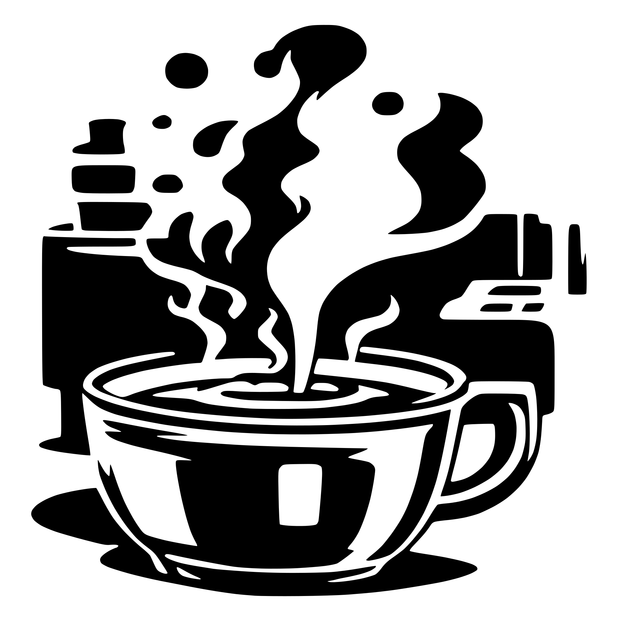AI-generated SVG of a One cup and steam, representing Java
