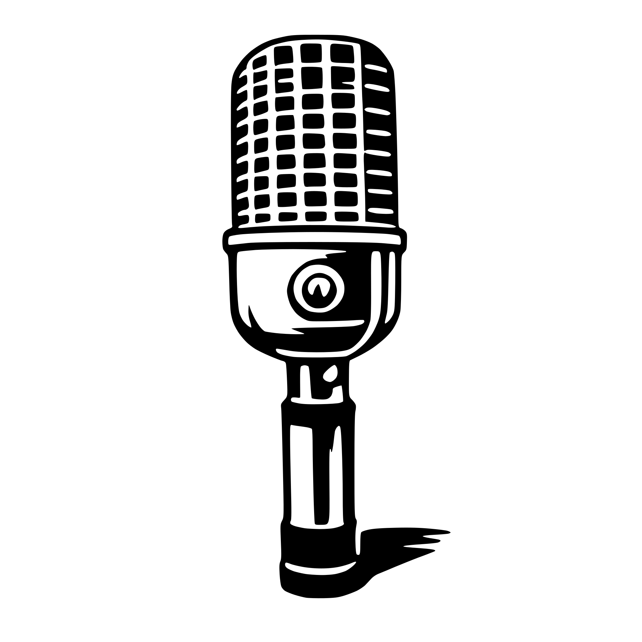 AI-generated SVG of 'microphone'