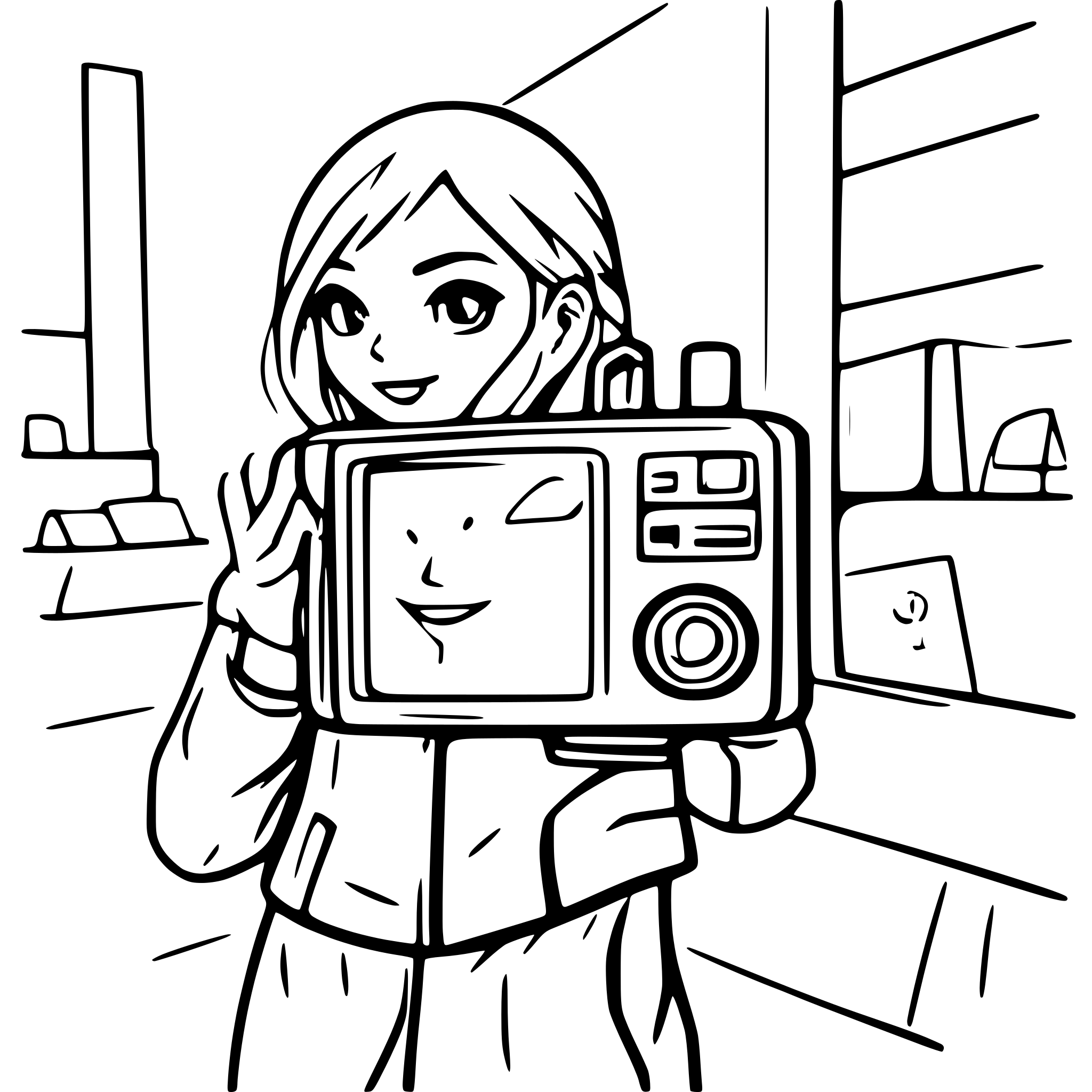 AI-generated SVG of a video production team