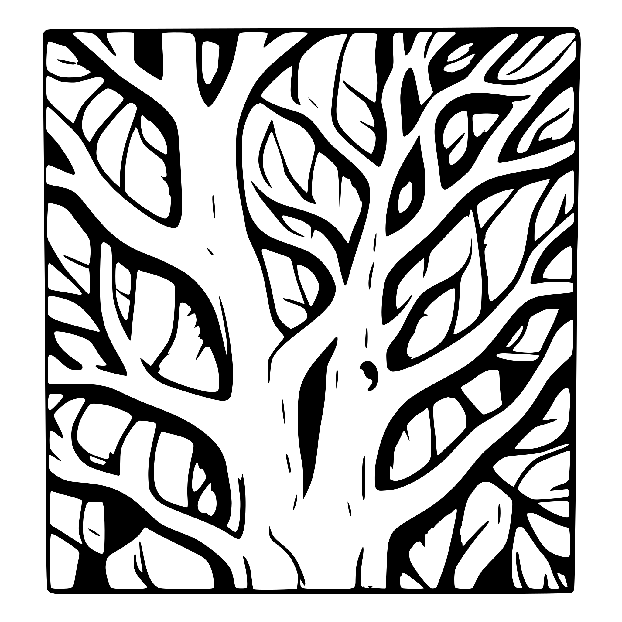 AI-generated SVG of a banyan tree