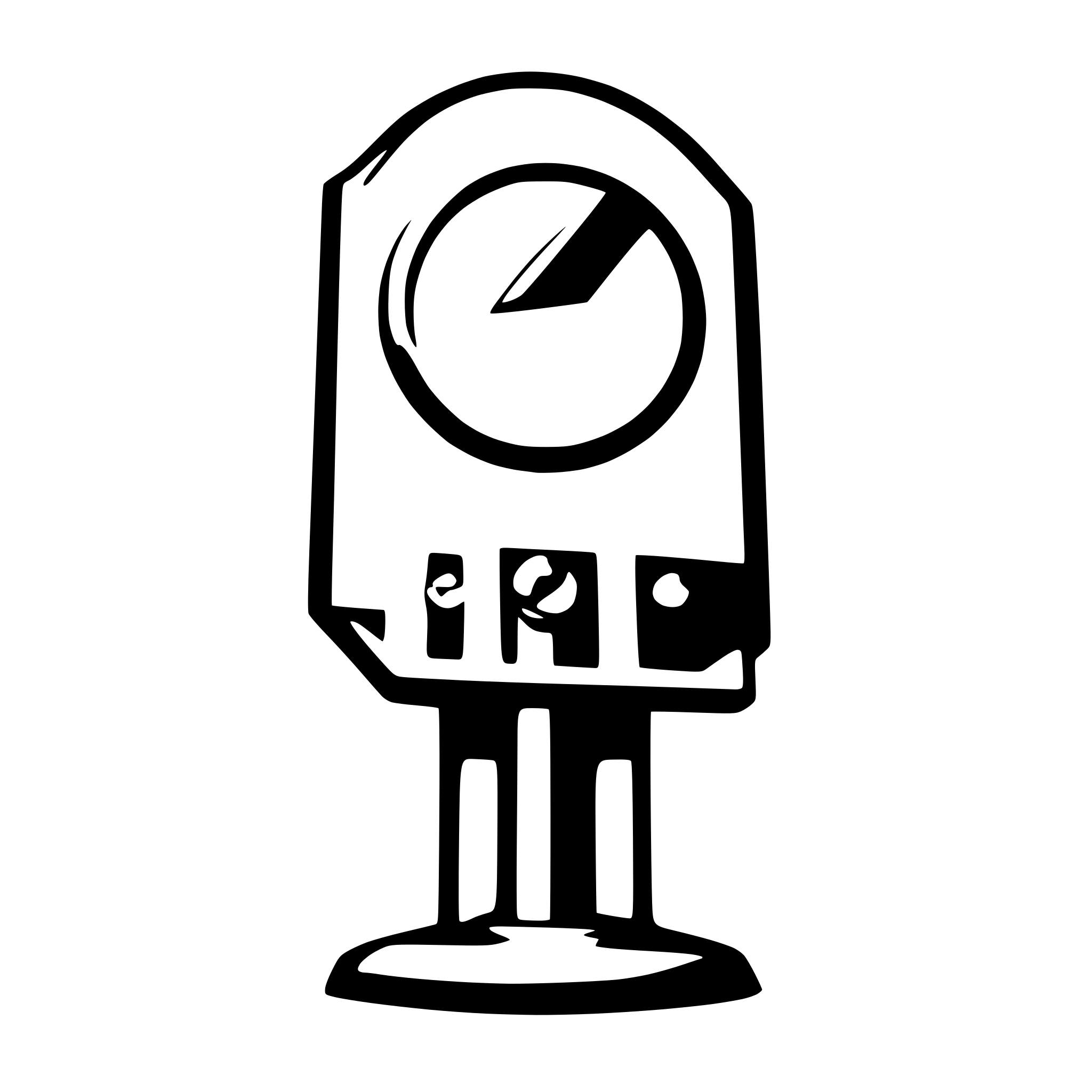 AI-generated SVG of 'point at a screen'