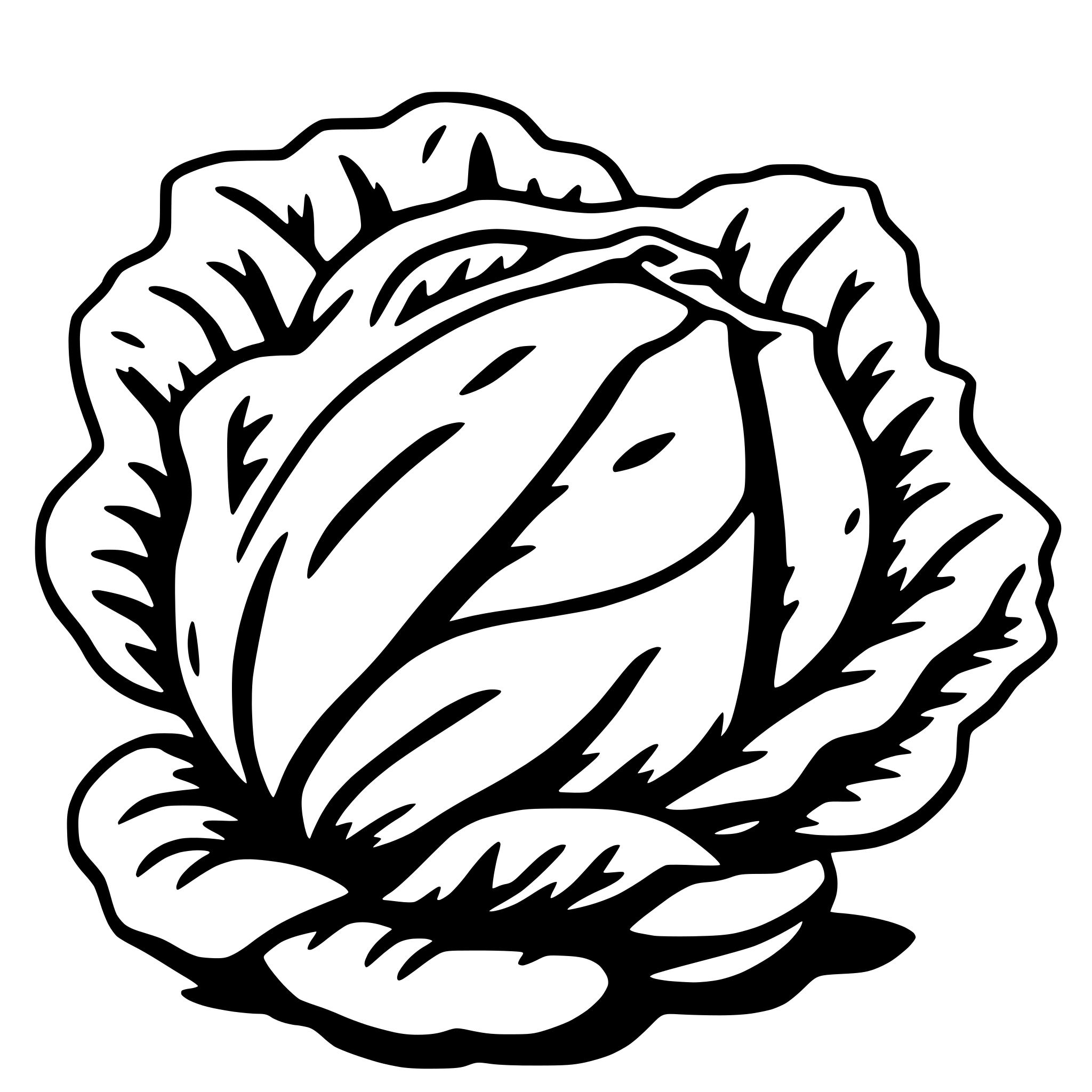 AI-generated SVG of a lettuce