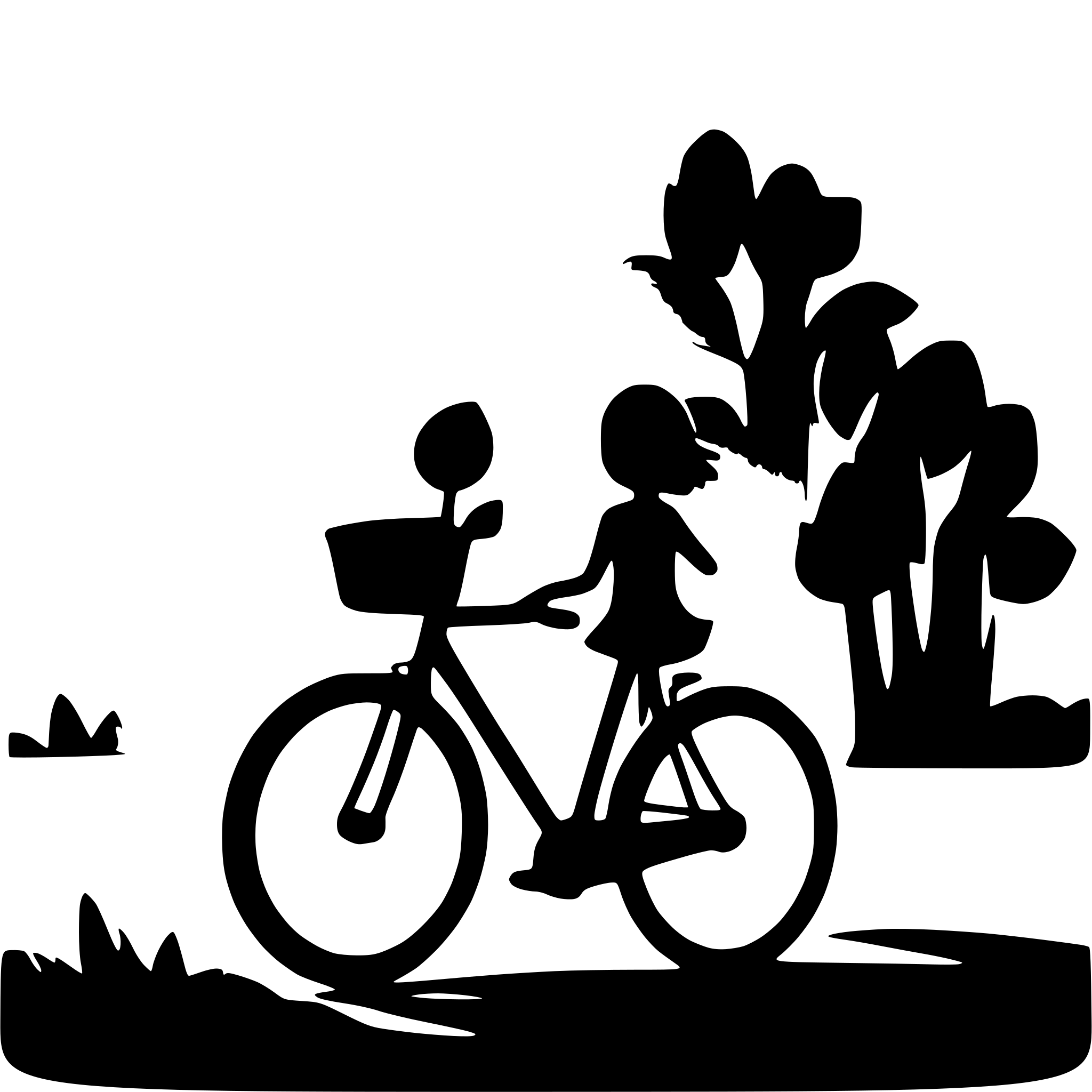 AI-generated SVG of a a cycle silhouette vector with a white background