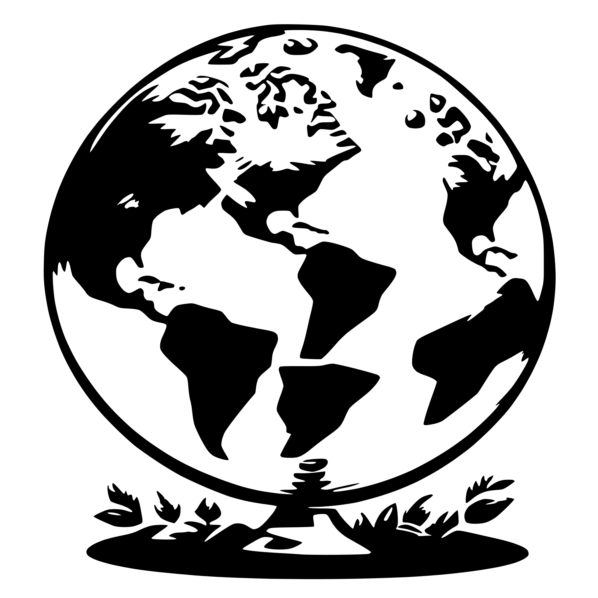 AI-generated SVG of a a picture of the earth full of mysteries