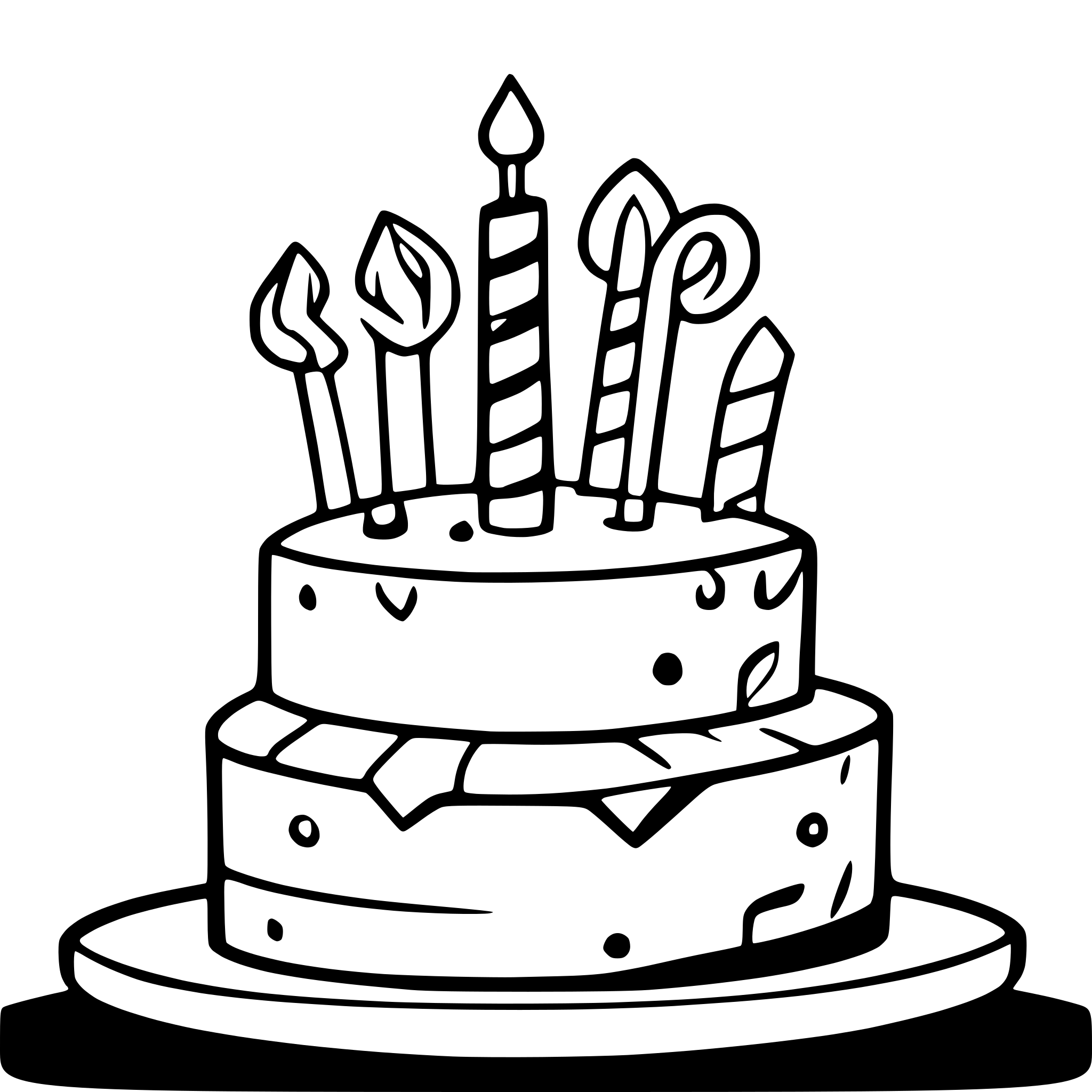 AI-generated SVG of a birthday cake