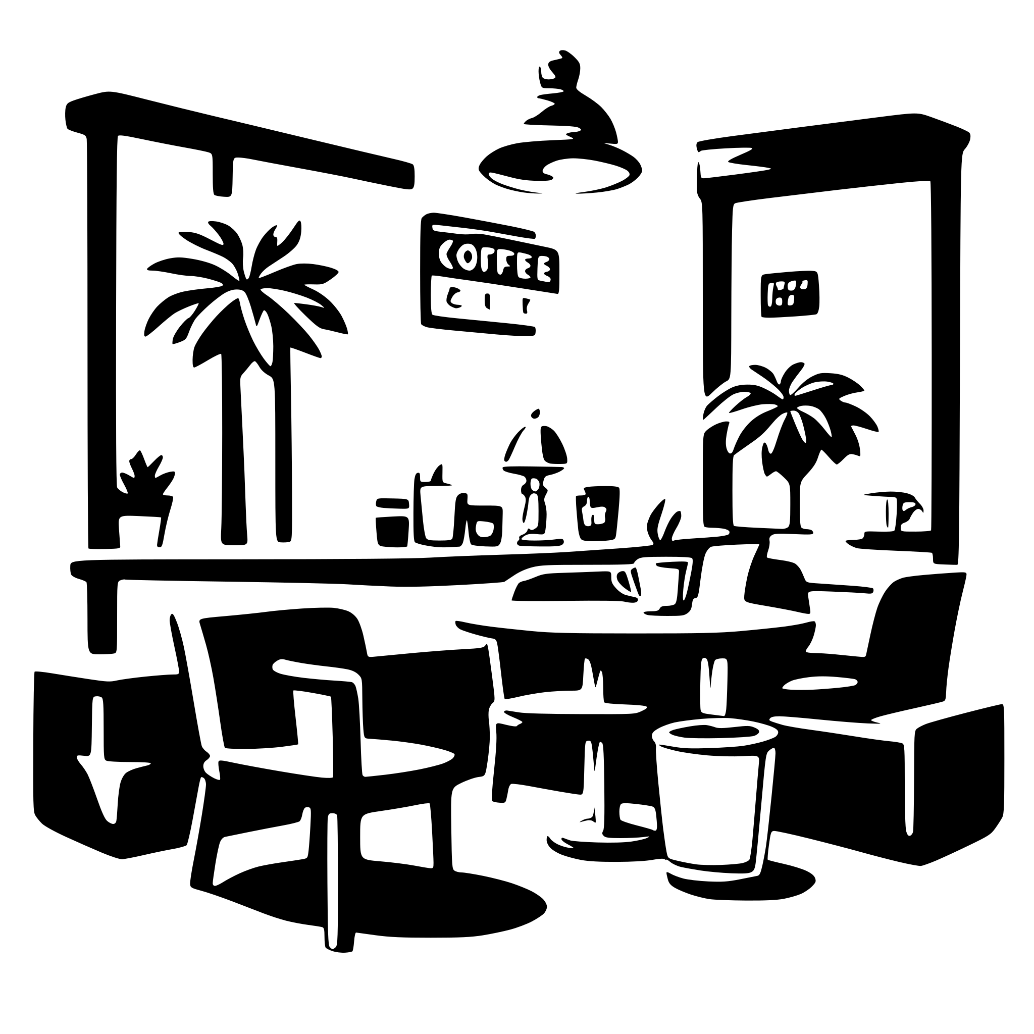 AI-generated SVG of 'coffee shop'