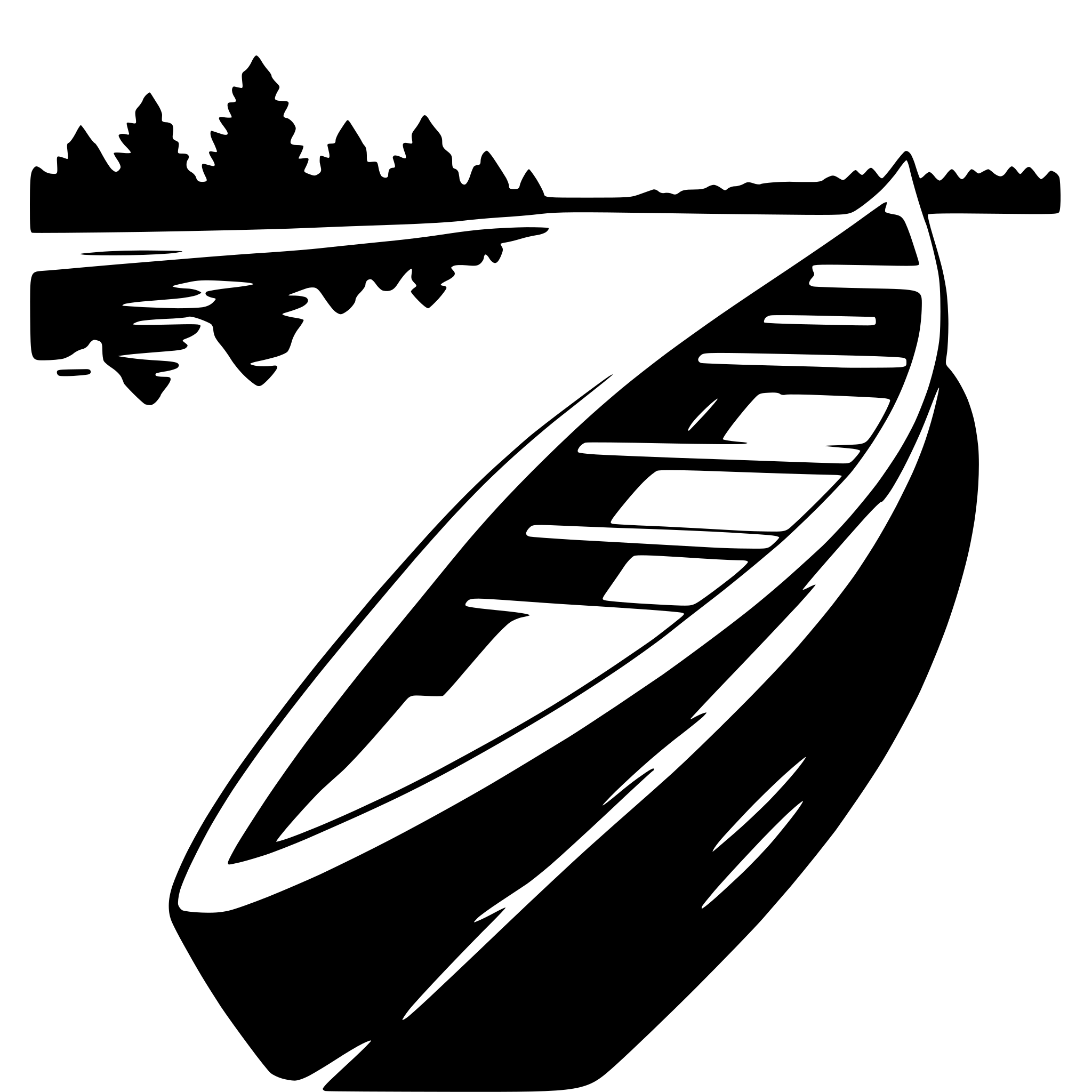 AI-generated SVG of a canoe