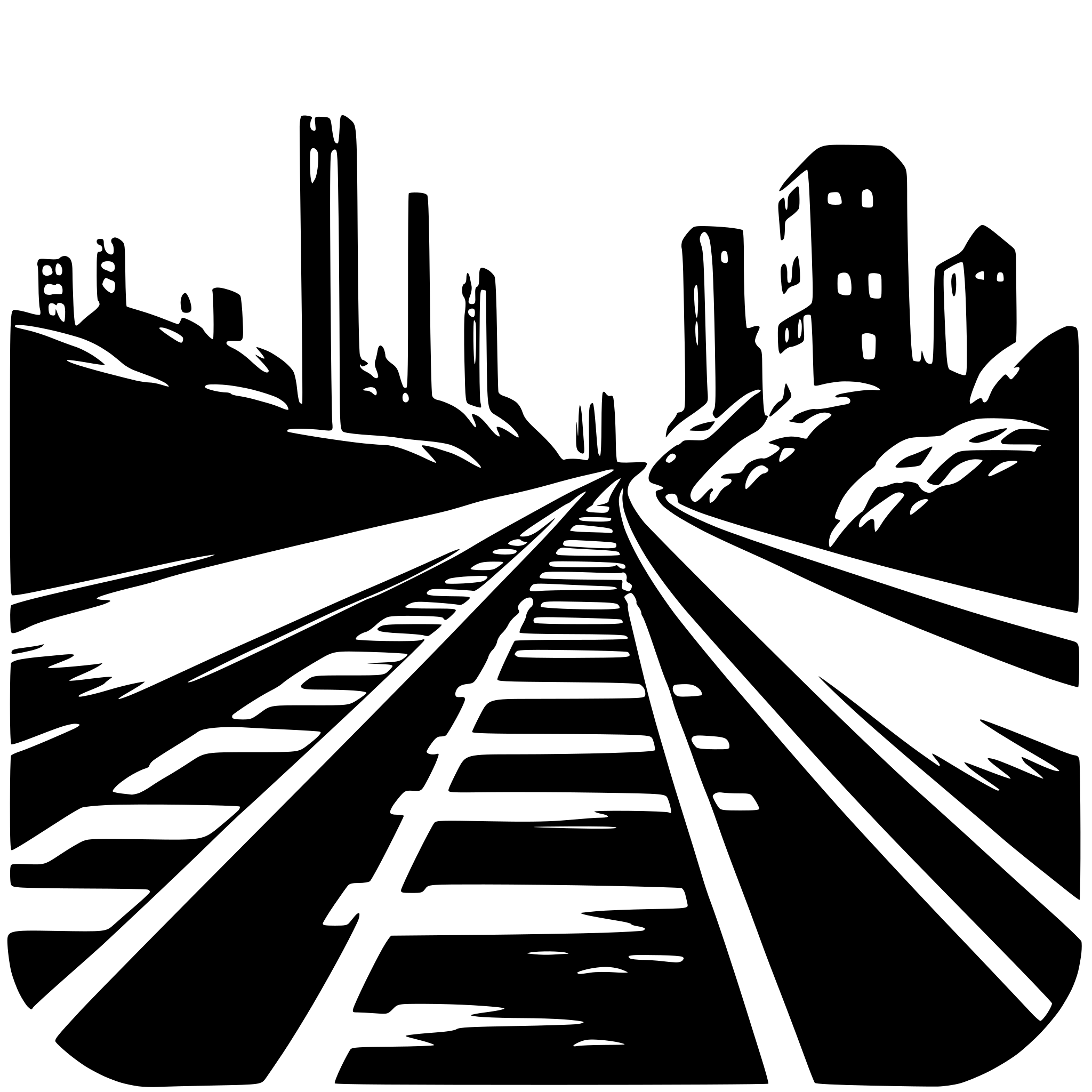 AI-generated SVG of 'railway network'