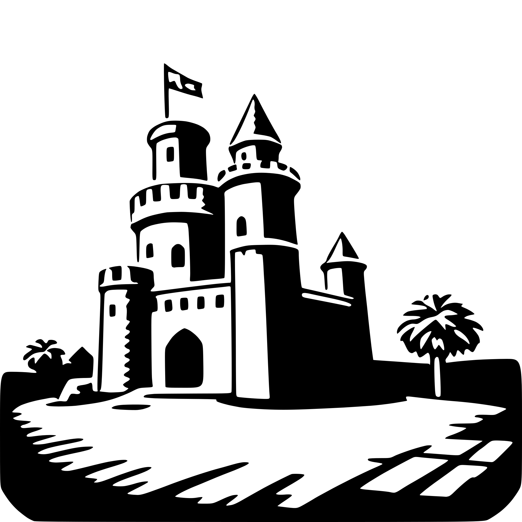 AI-generated SVG of 'el castillo'