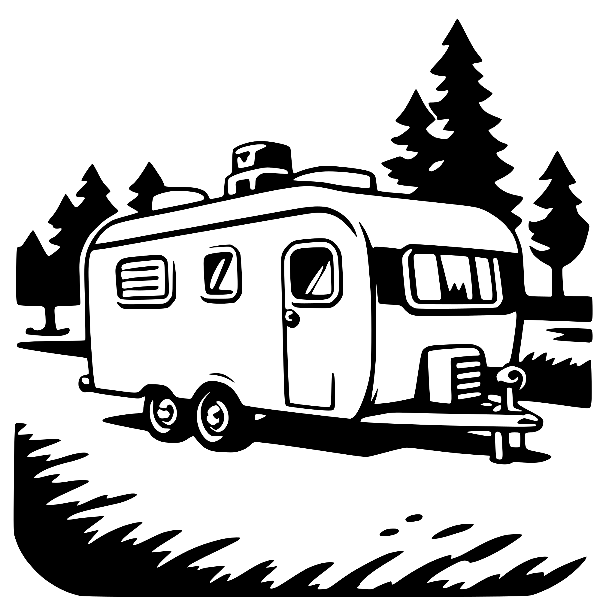 AI-generated SVG of 'caravan'