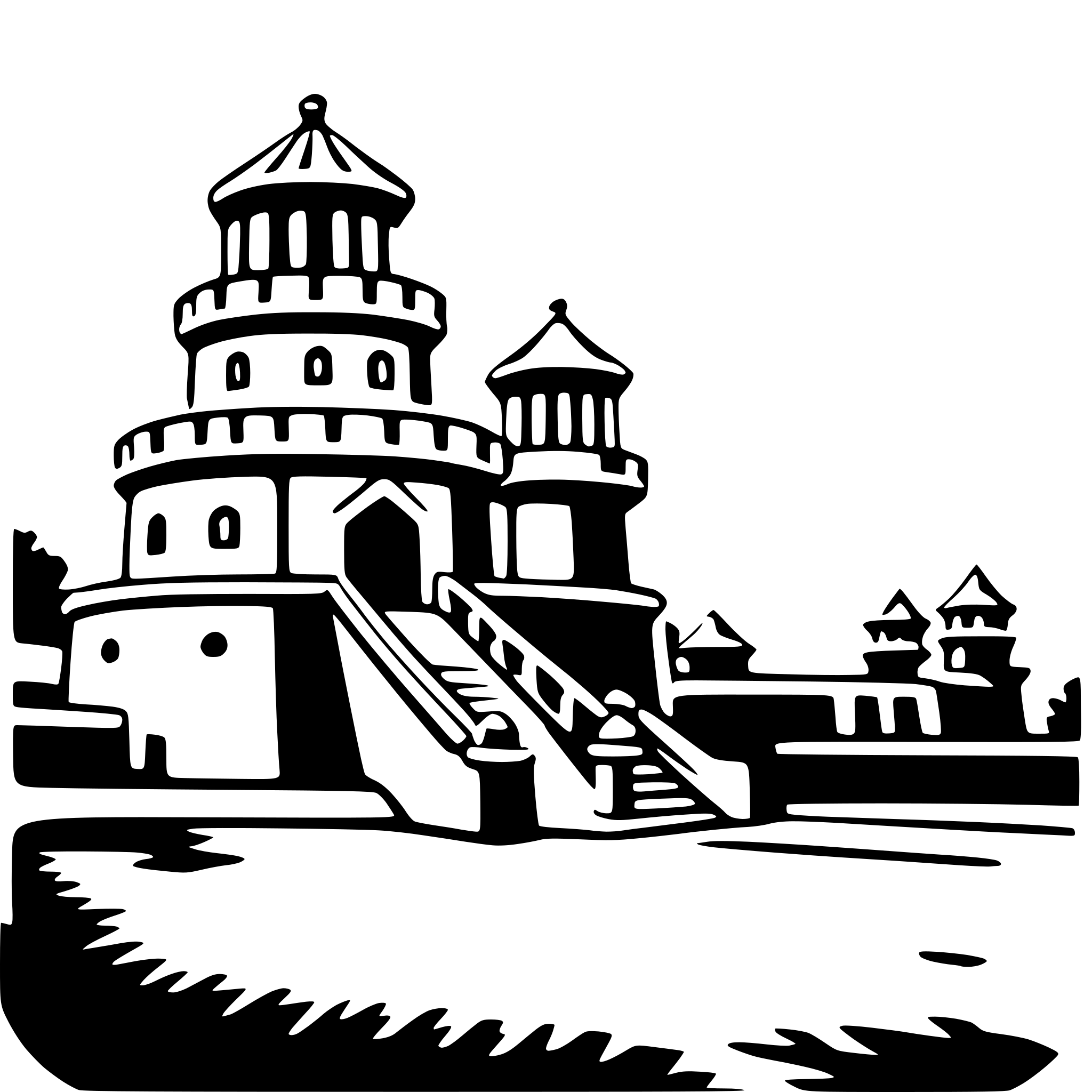 AI-generated SVG of a forbidden city