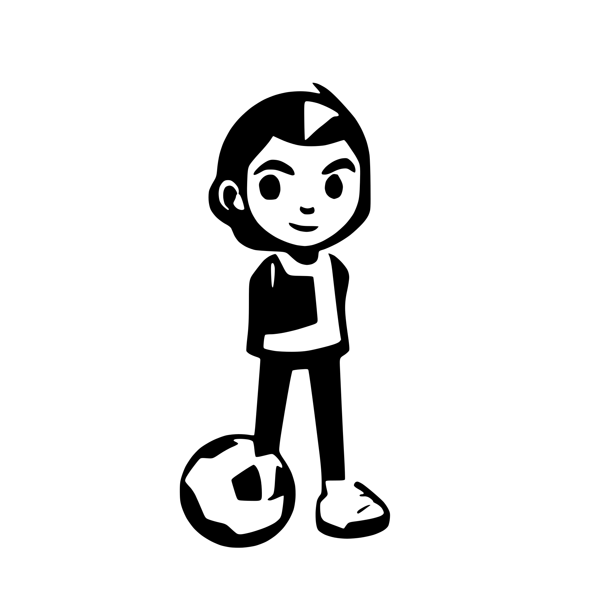 AI-generated SVG of a soccer player