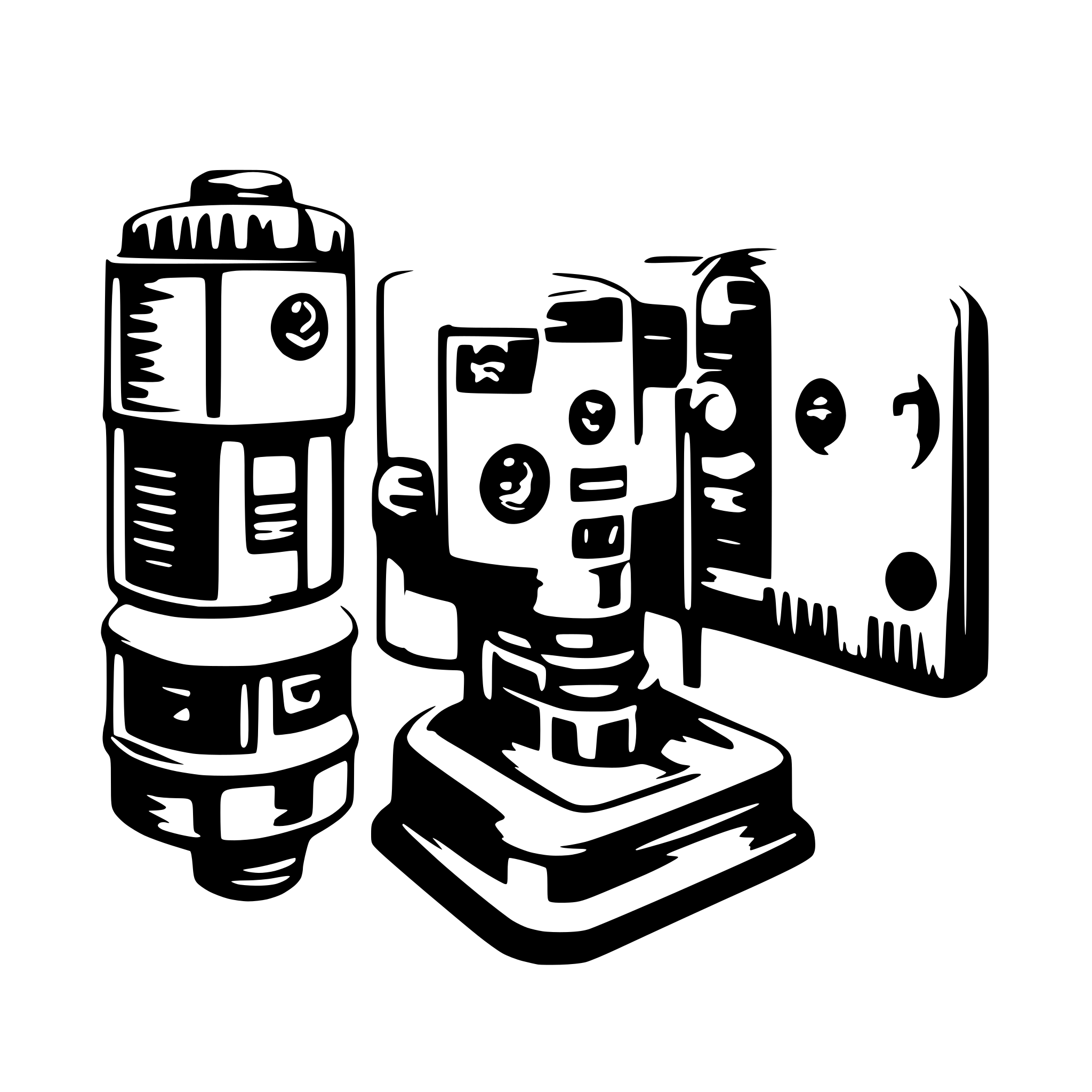 AI-generated SVG of a interface between 2 systems