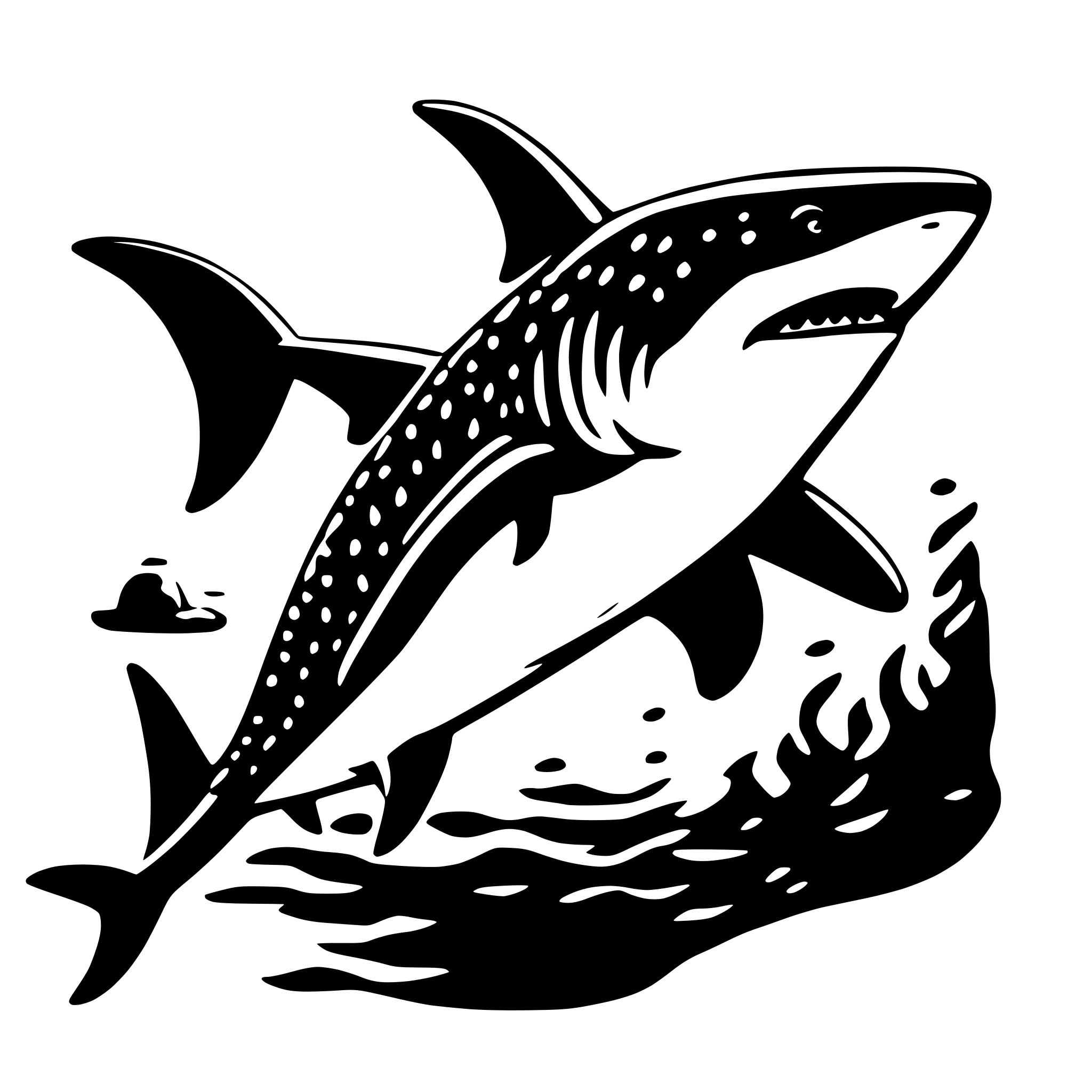 AI-generated SVG of 'whale shark'