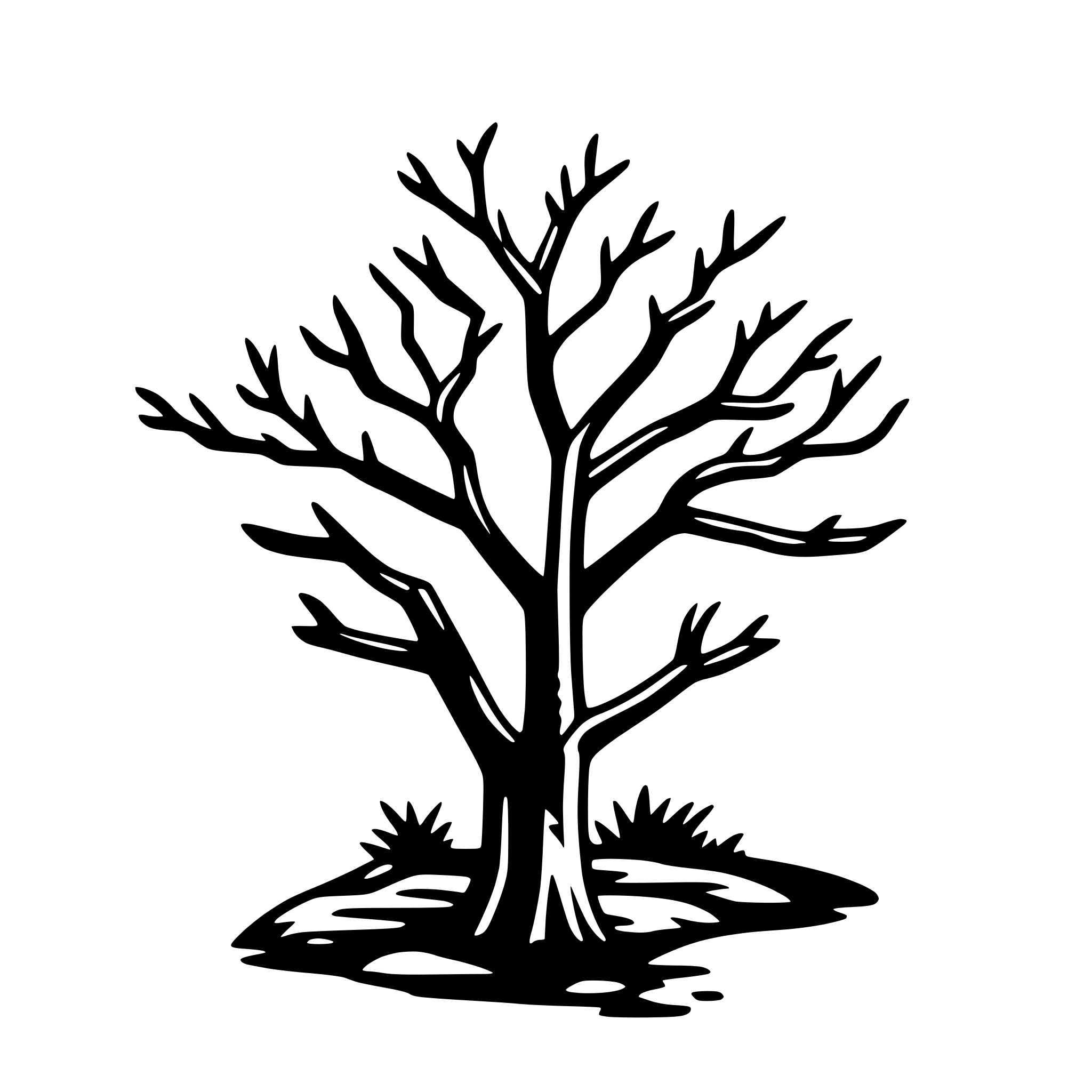 AI-generated SVG of a tree branches