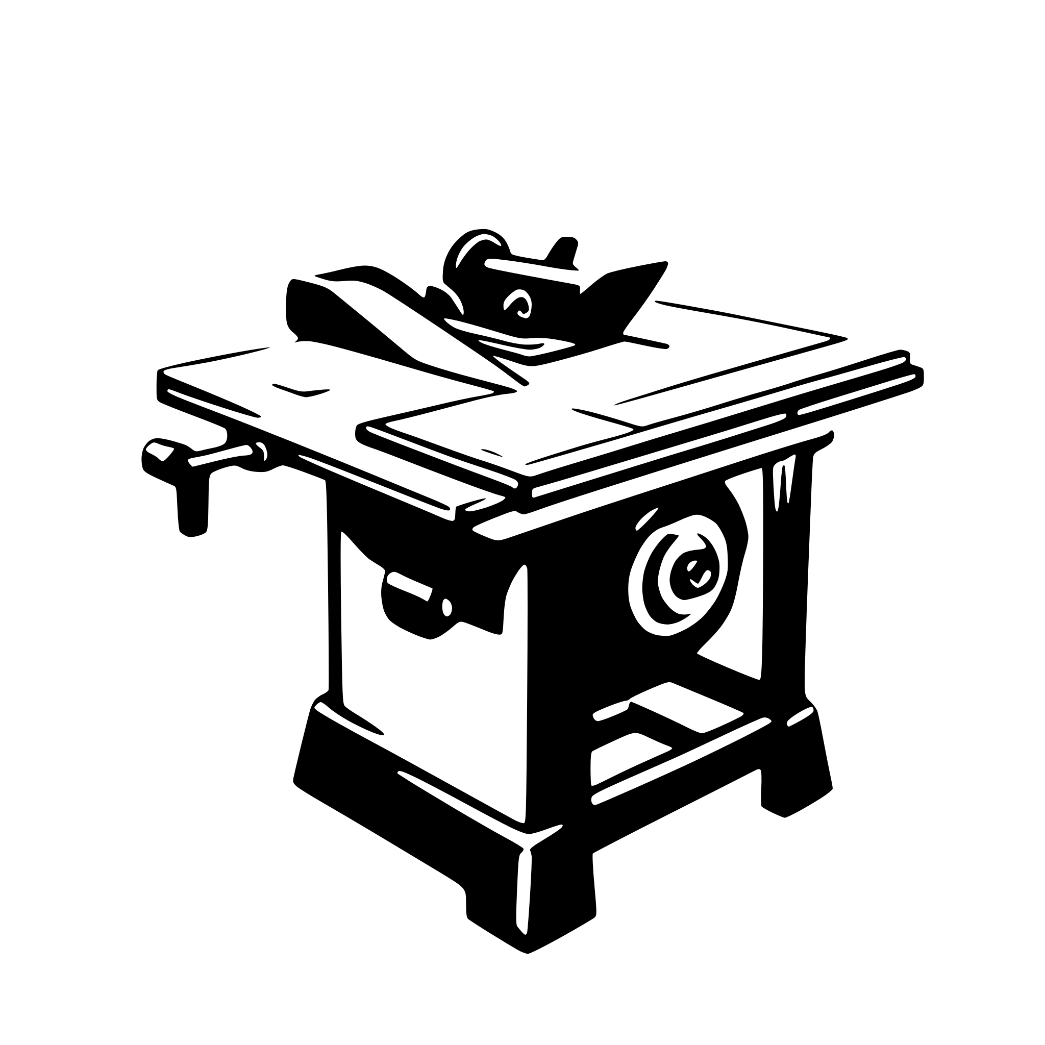 AI-generated SVG of a table saw