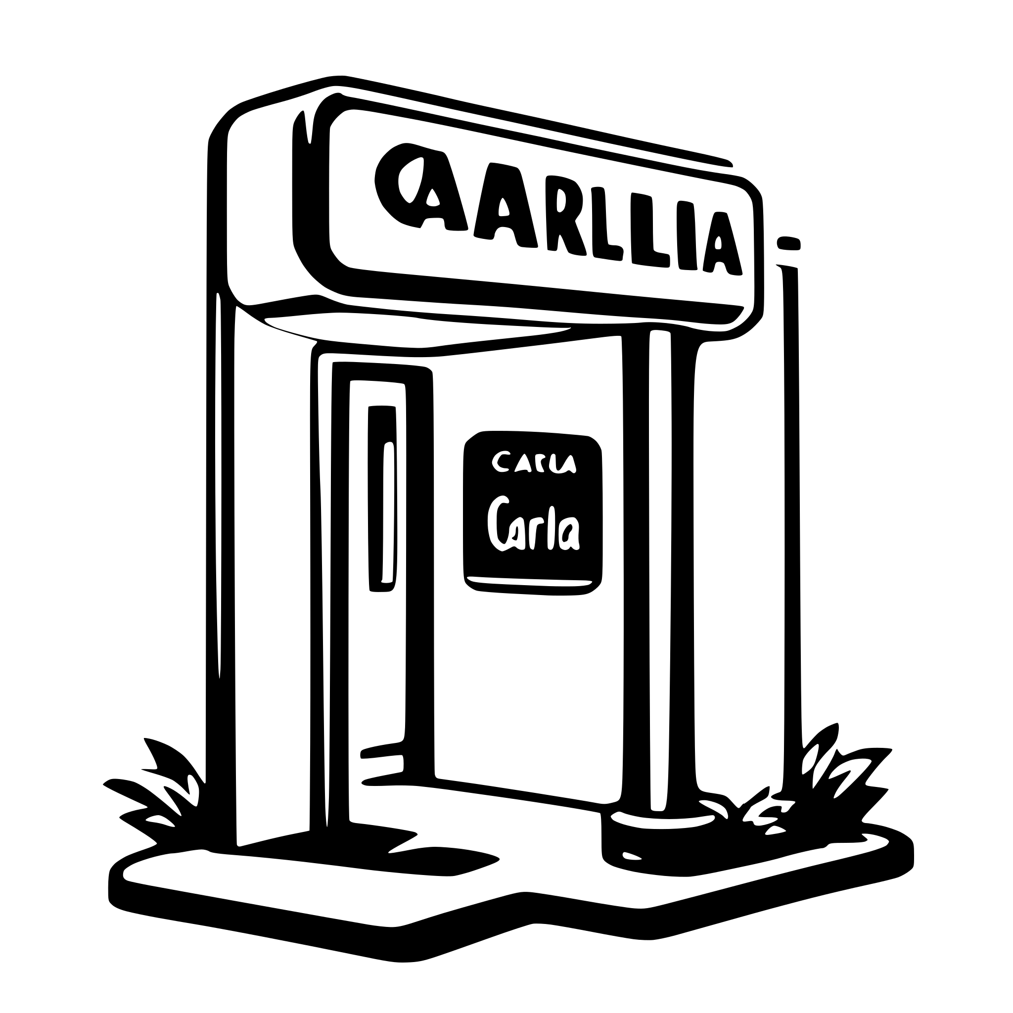 AI-generated SVG of 'Neonsign carla'