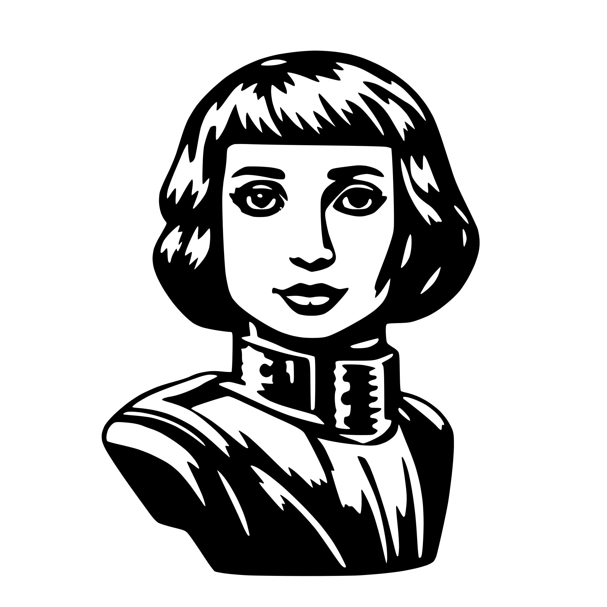 AI-generated SVG of a AI