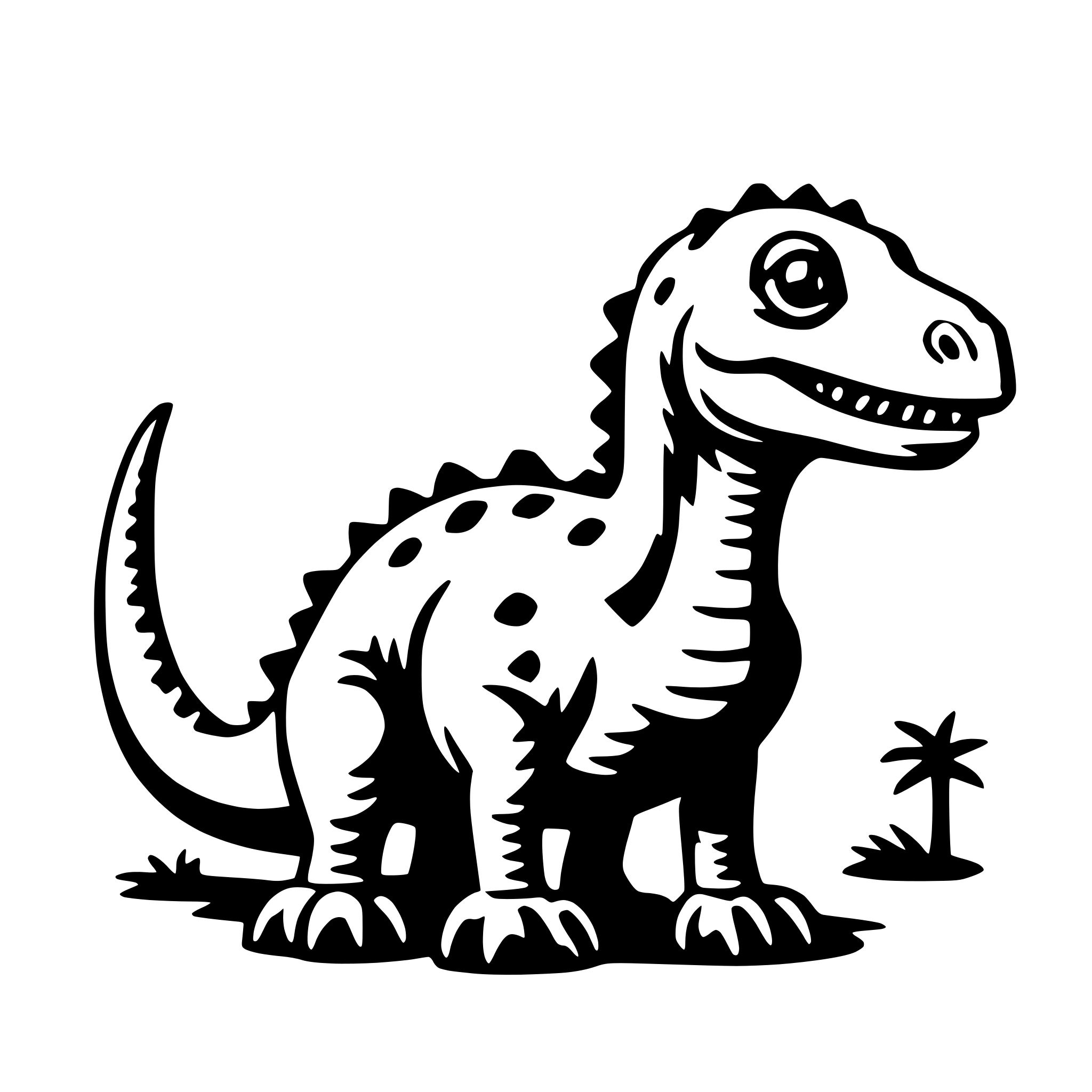 AI-generated SVG of a dinosaur