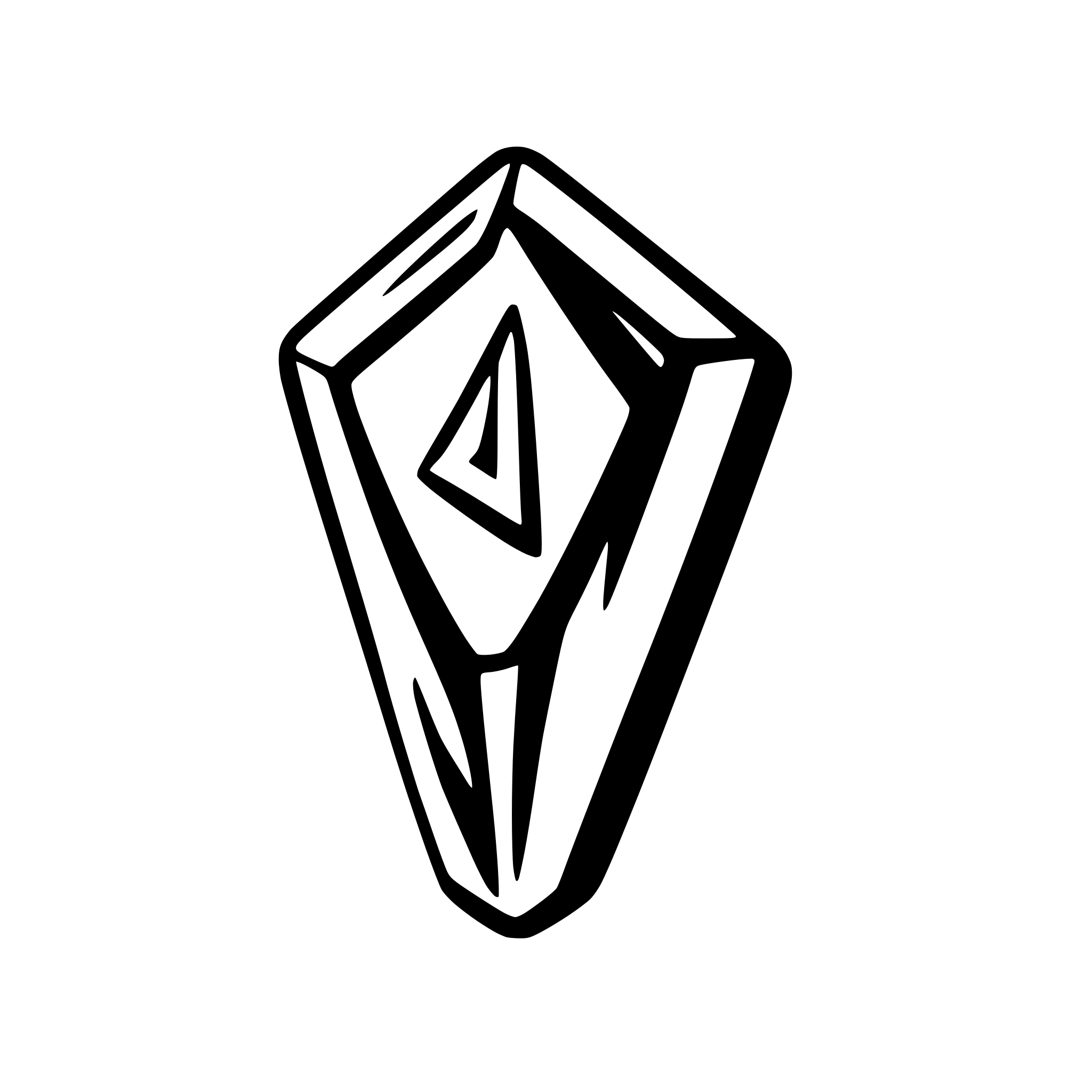 AI-generated SVG of 'Runic Tungsten Crystal'