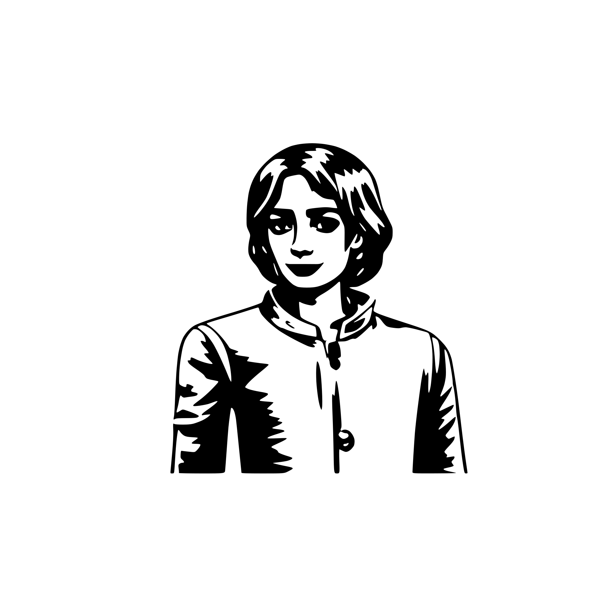 AI-generated SVG of 'a person with mood swins'