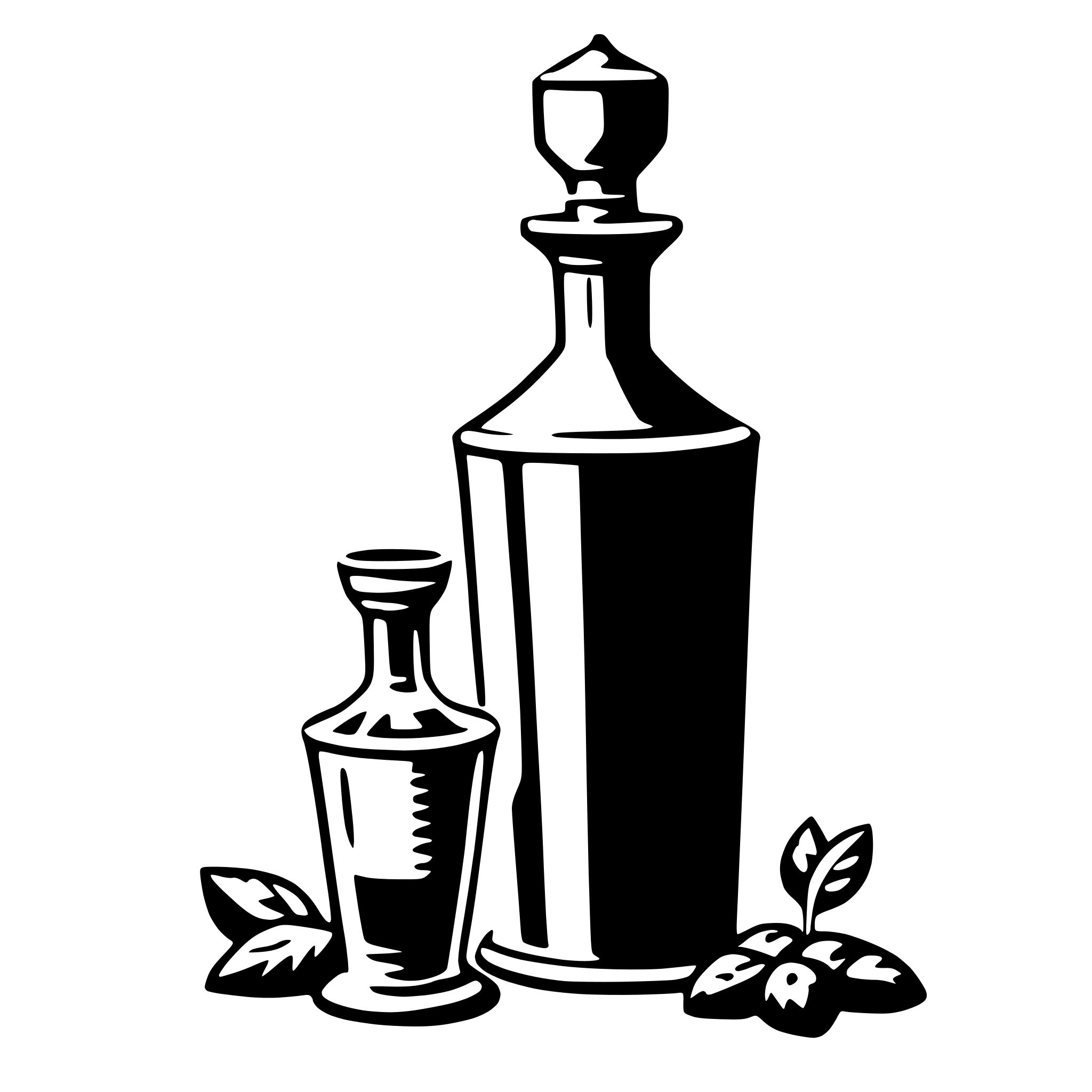 AI-generated SVG of 'decanter'