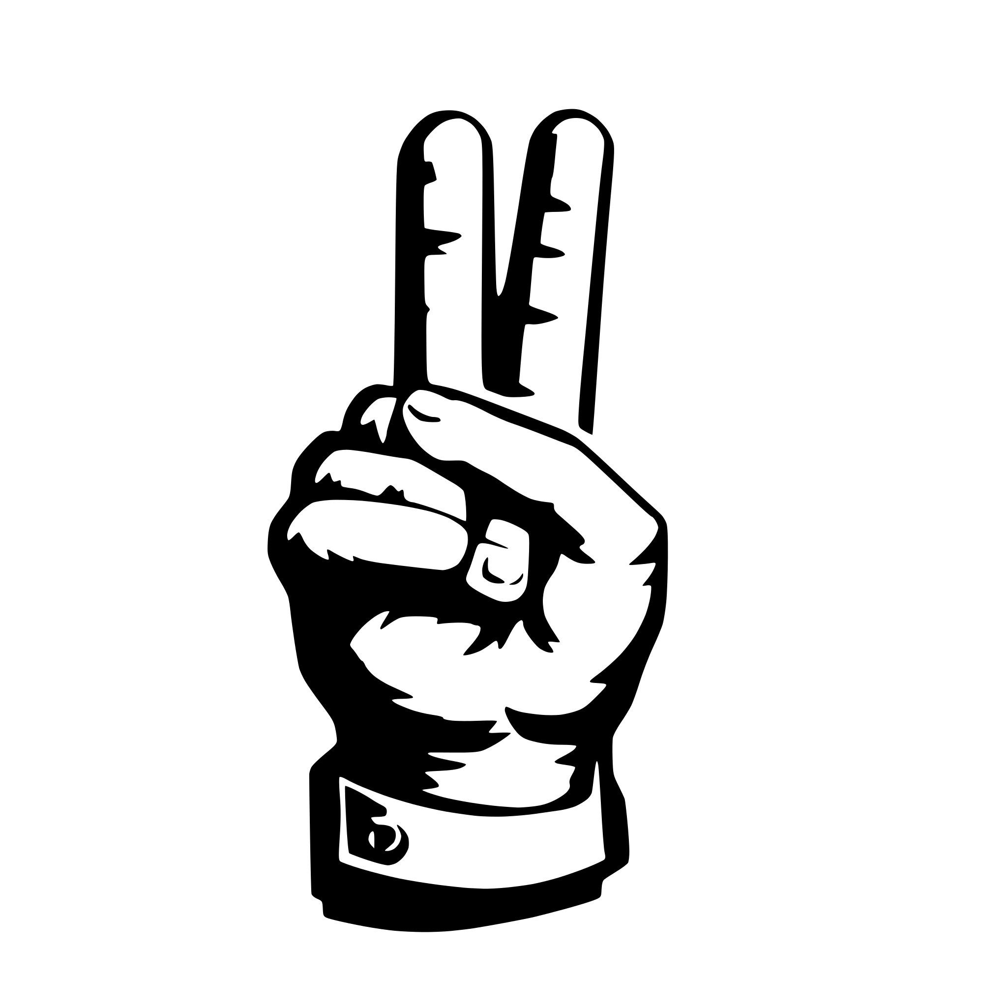 AI-generated SVG of a A hand gesture doing "this" sign