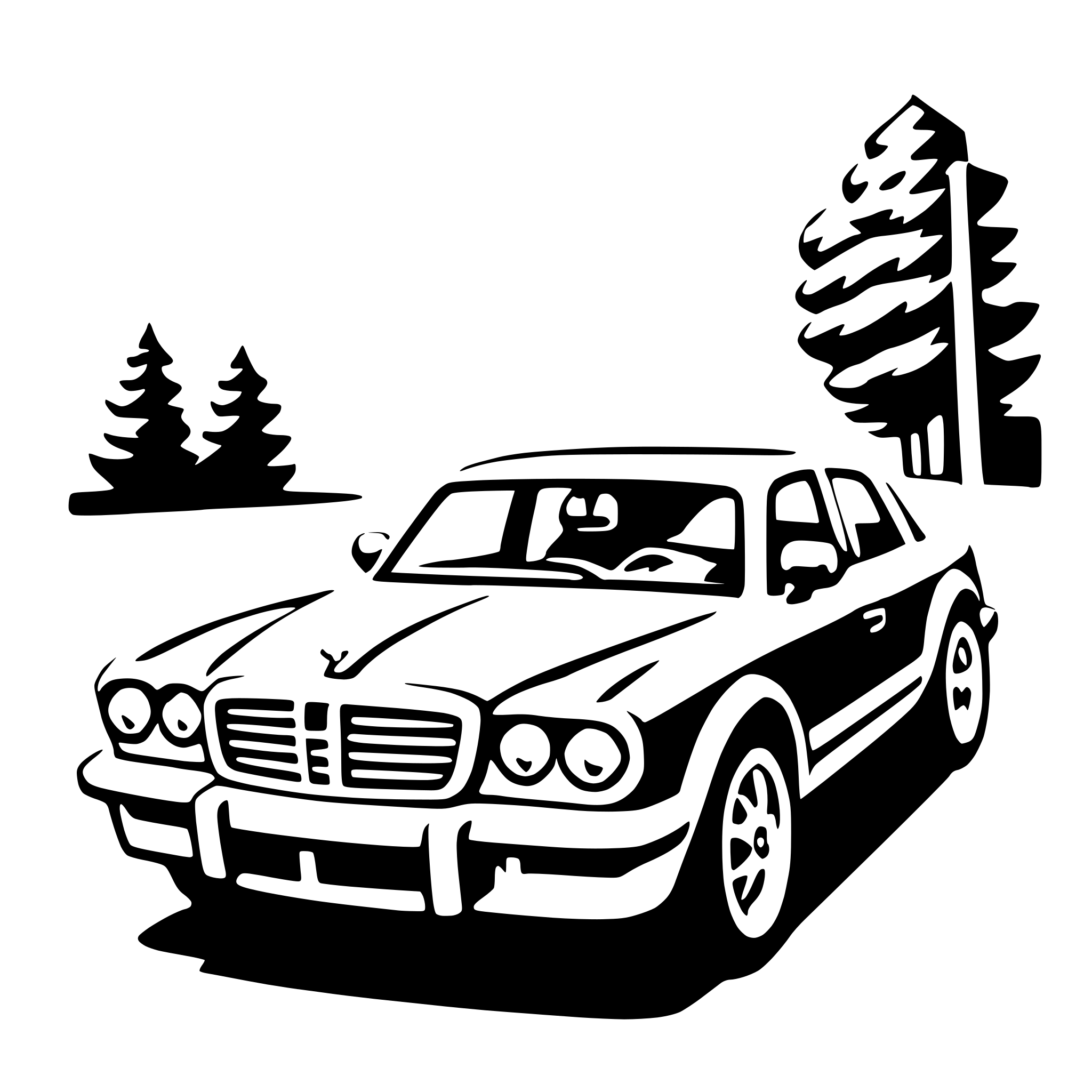 AI-generated SVG of 'mid-size car'