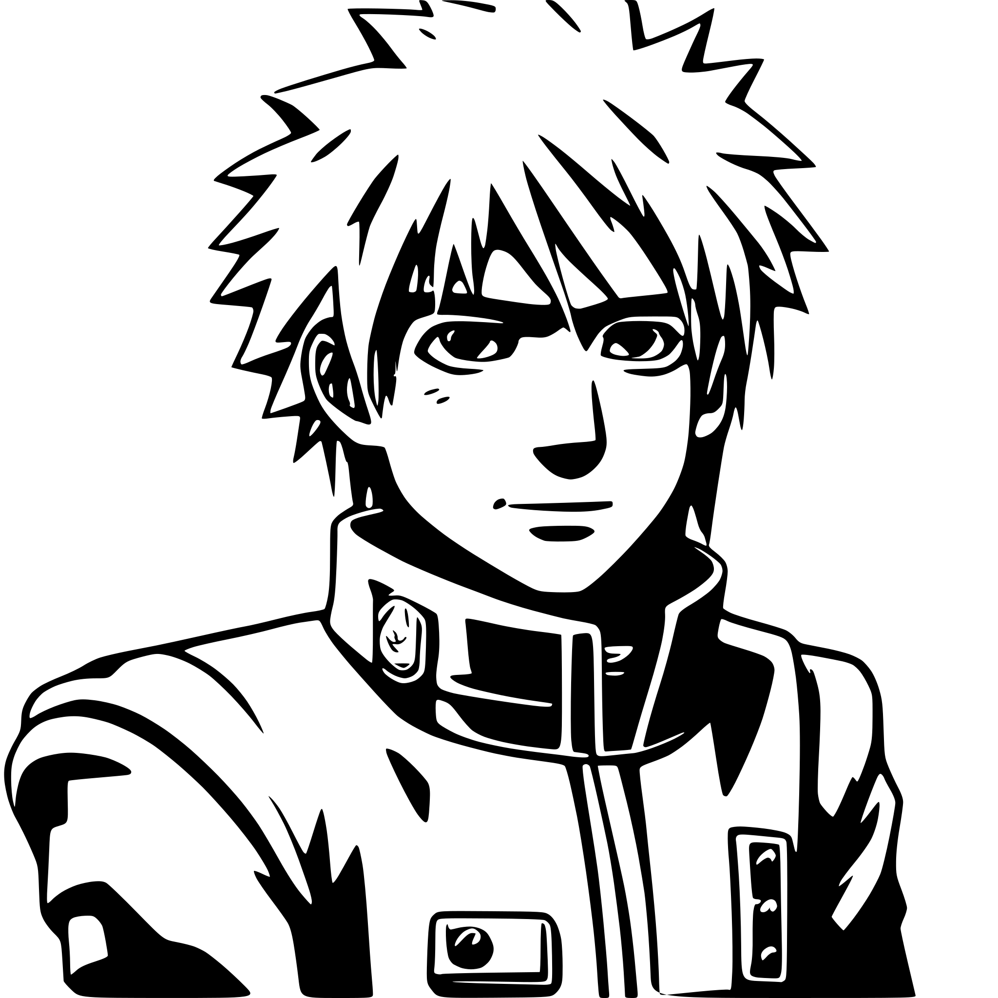 AI-generated SVG of 'naruto kakashi hatake'