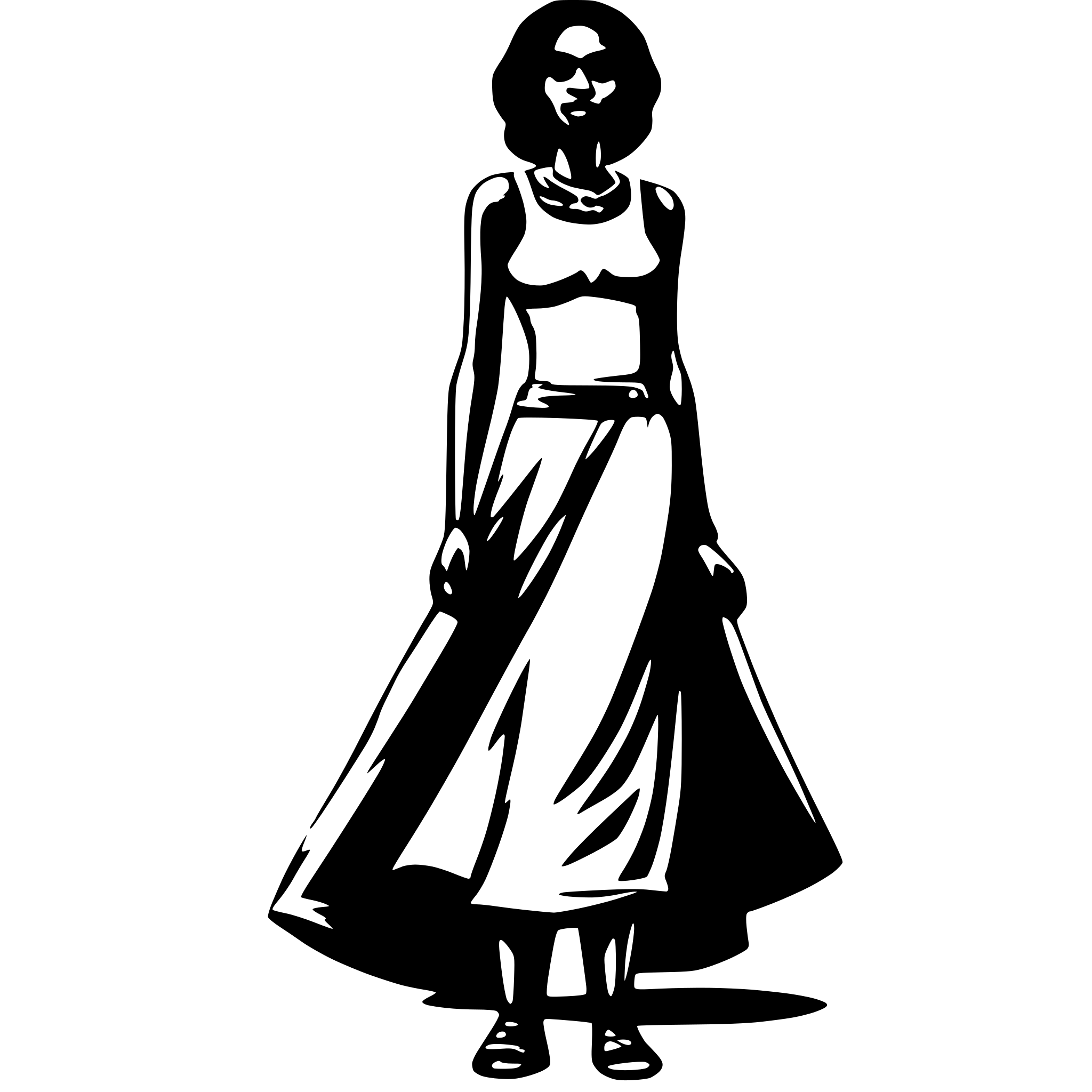 AI-generated SVG of 'african woman fully body visible'