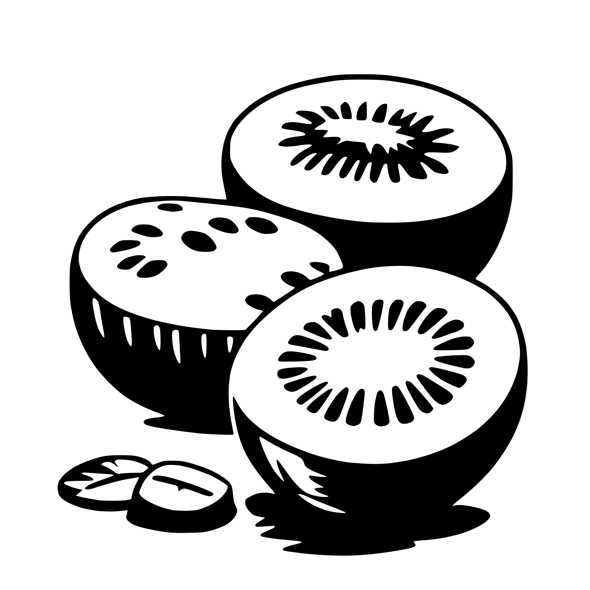 AI-generated SVG of a kiwi fruit