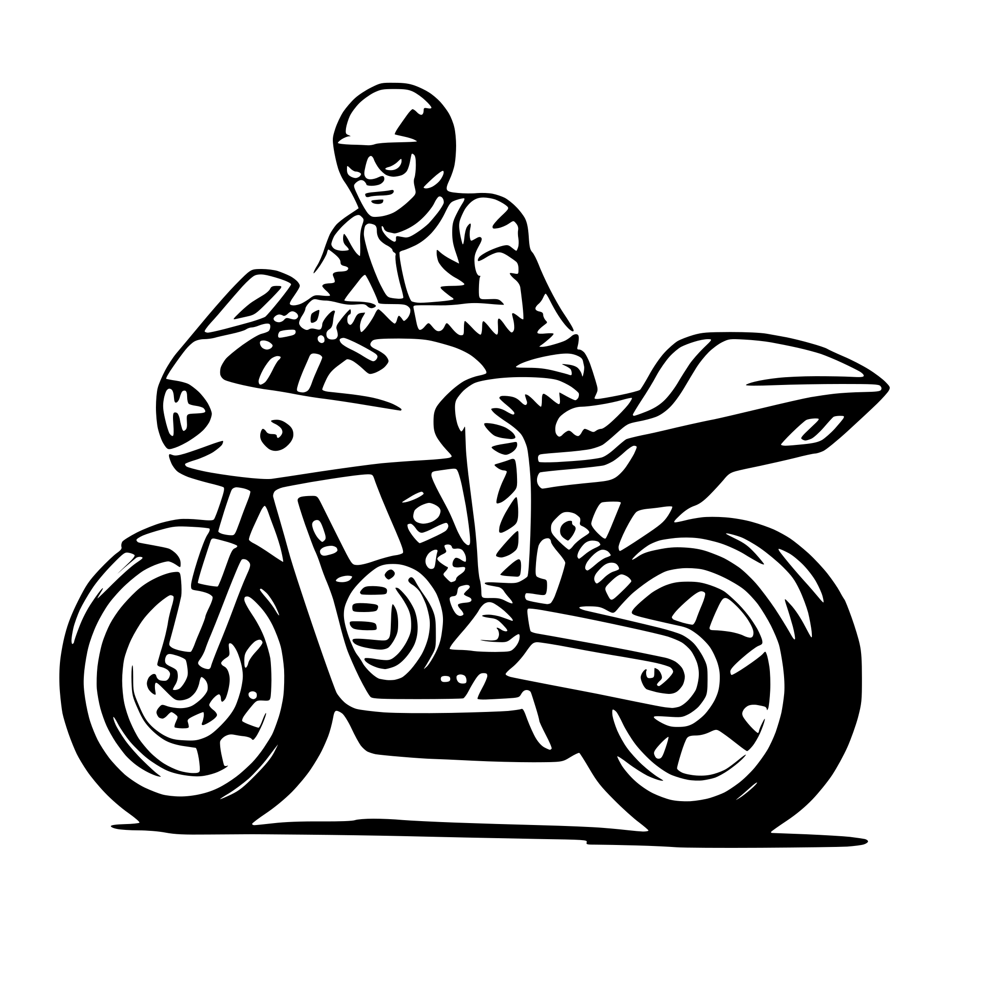 AI-generated SVG of 'sports motorcycle'