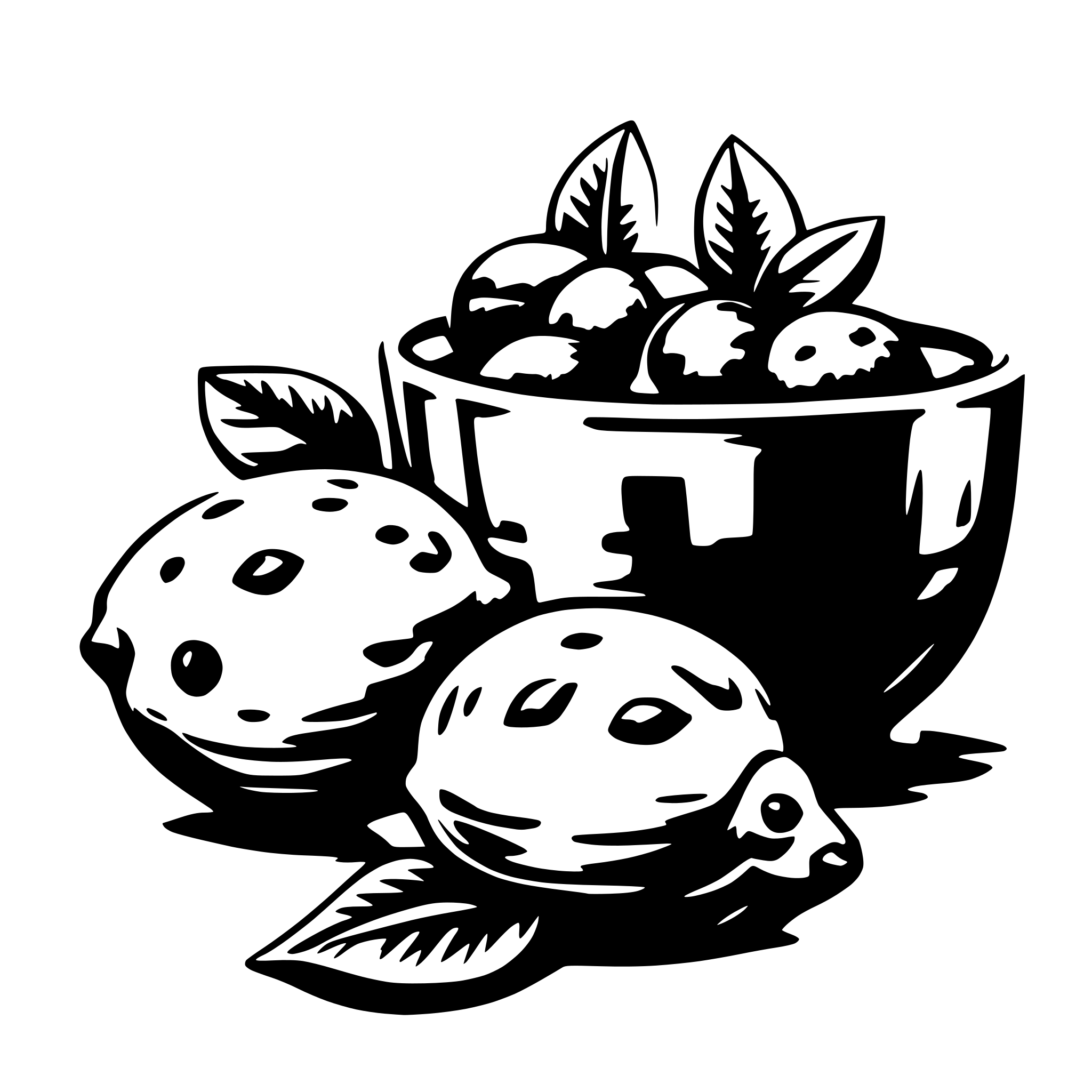 AI-generated SVG of 'Lemons and animals'