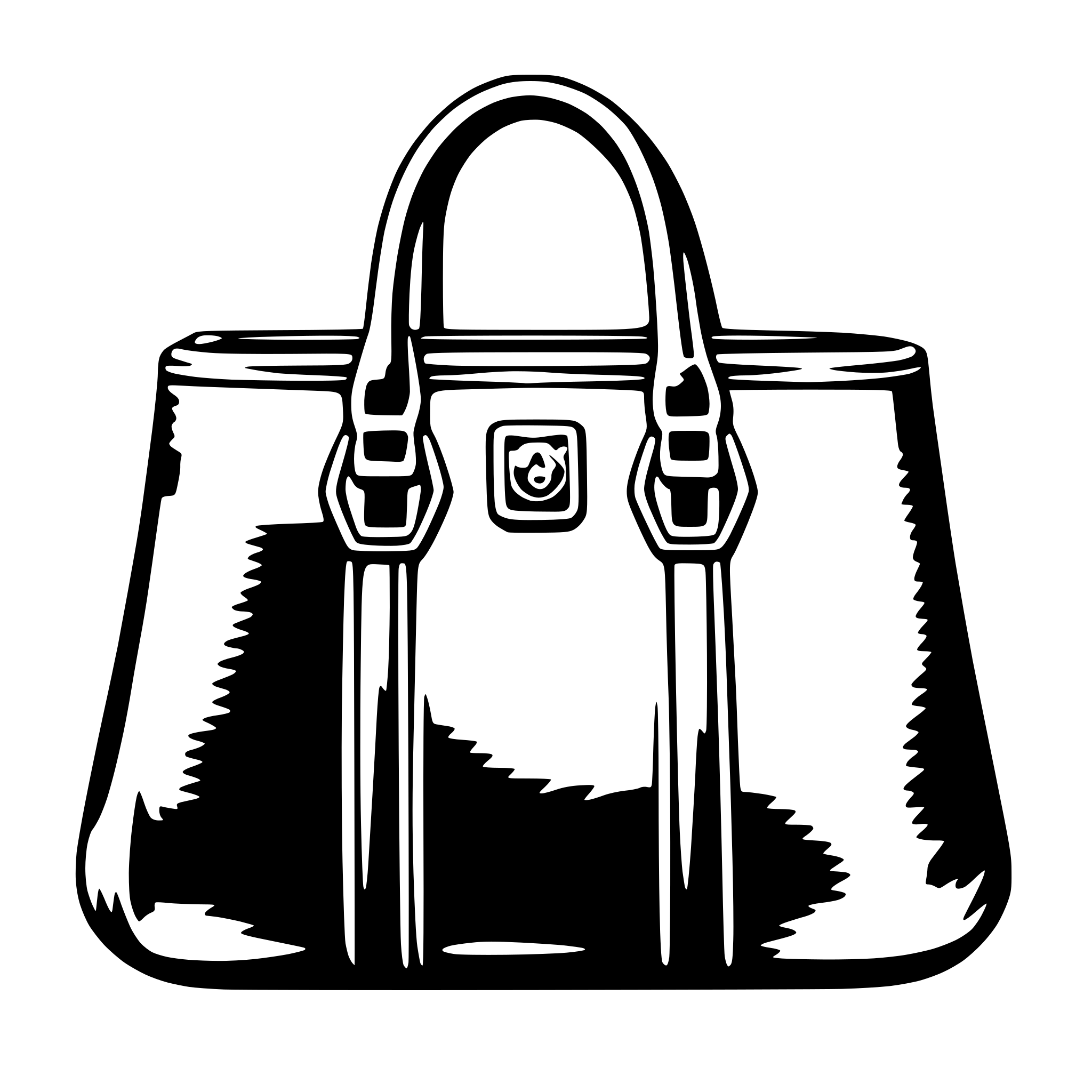 AI-generated SVG of a handbag