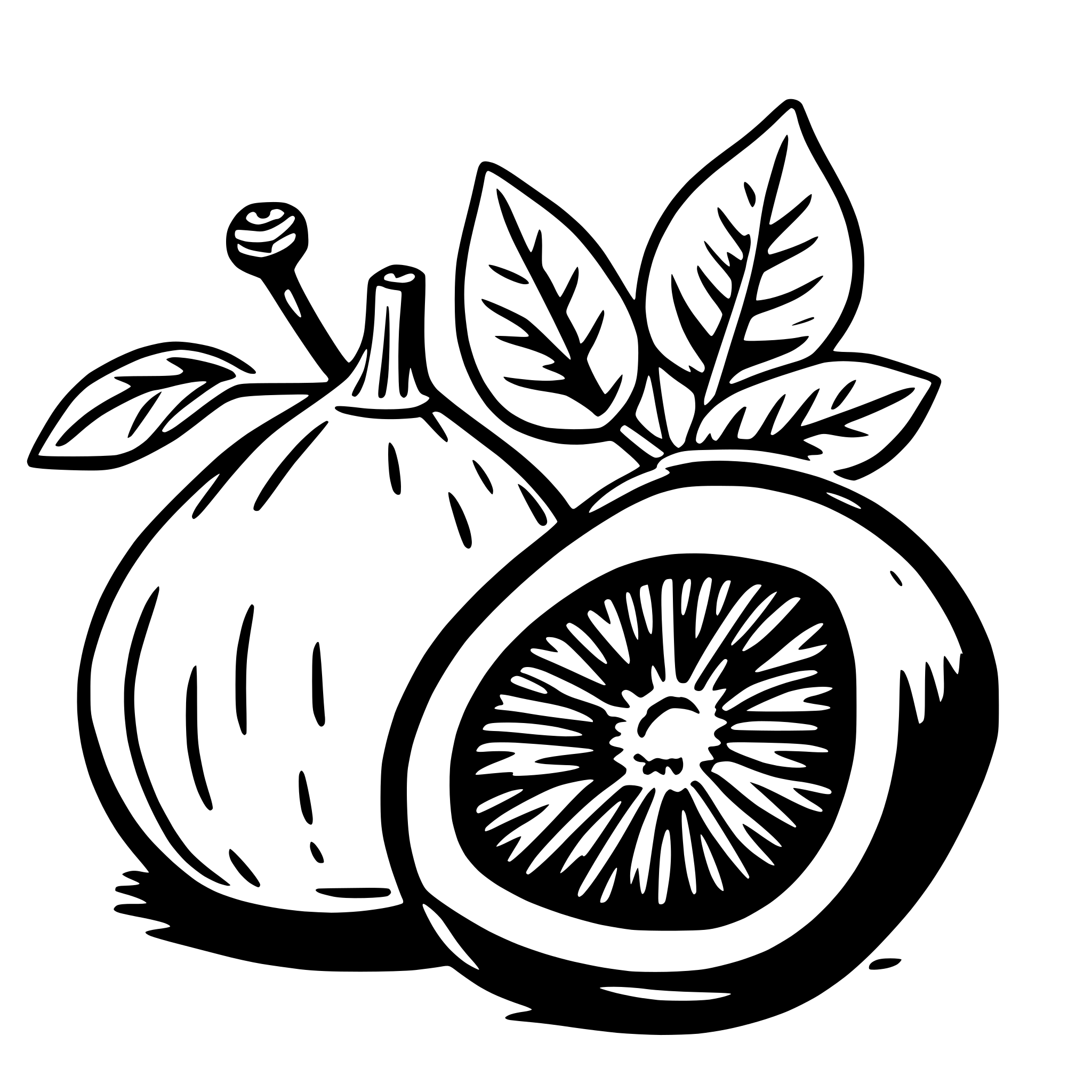 AI-generated SVG of a fig