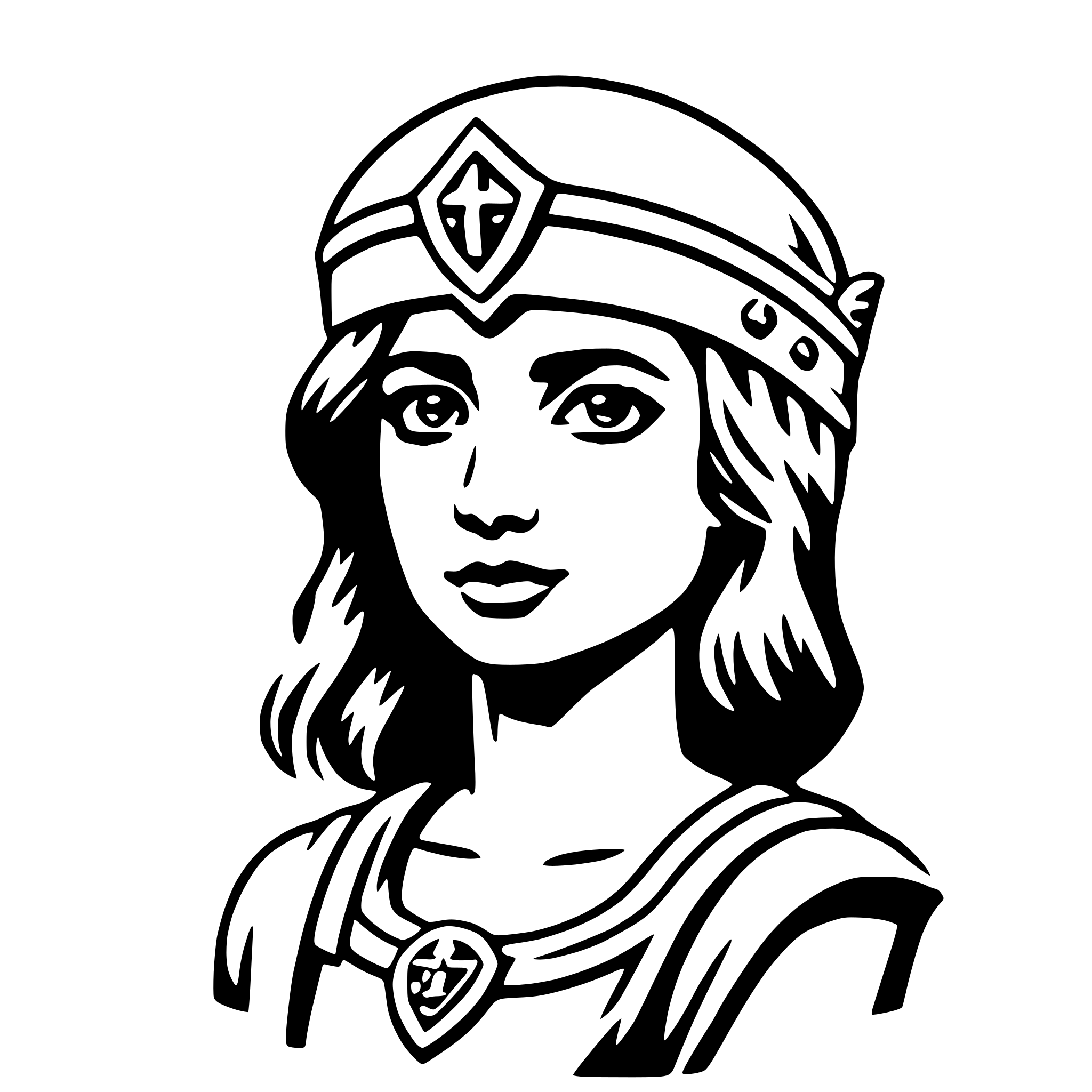 AI-generated SVG of 'athena'