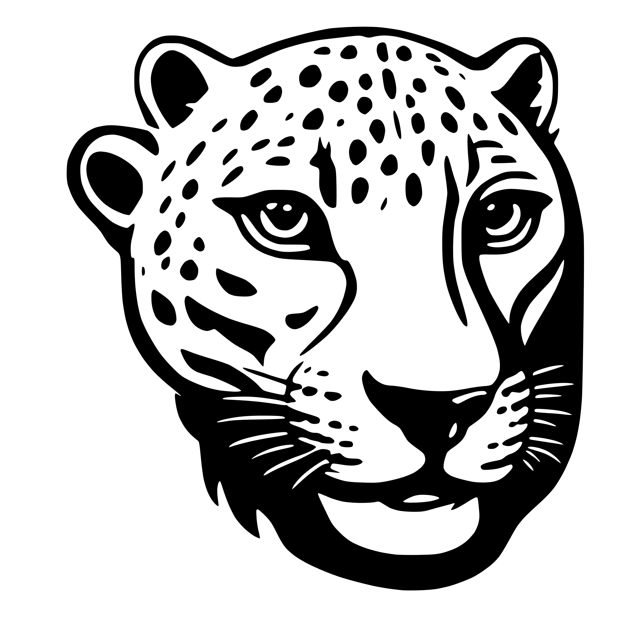 AI-generated SVG of 'jaguar'