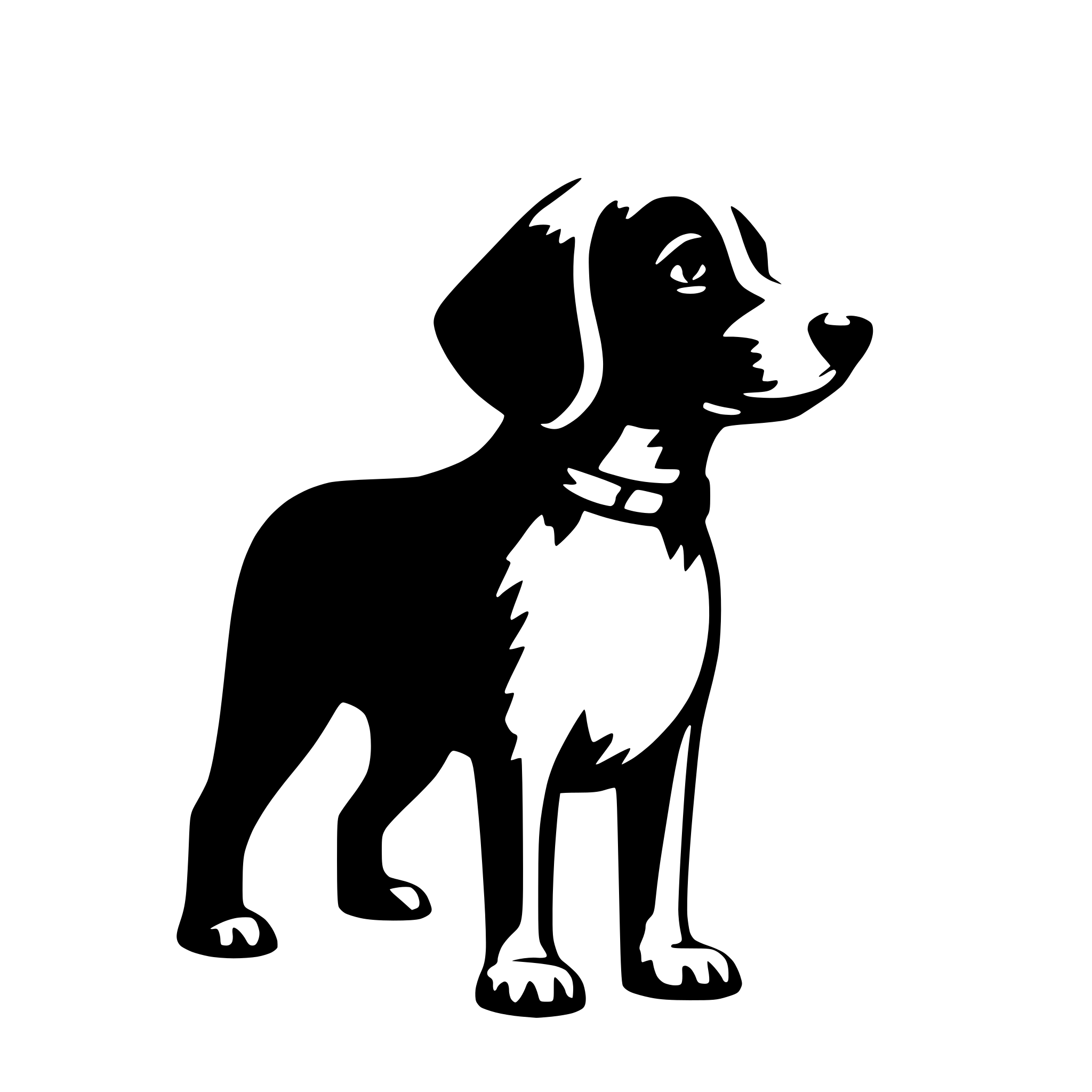 AI-generated SVG of a dog