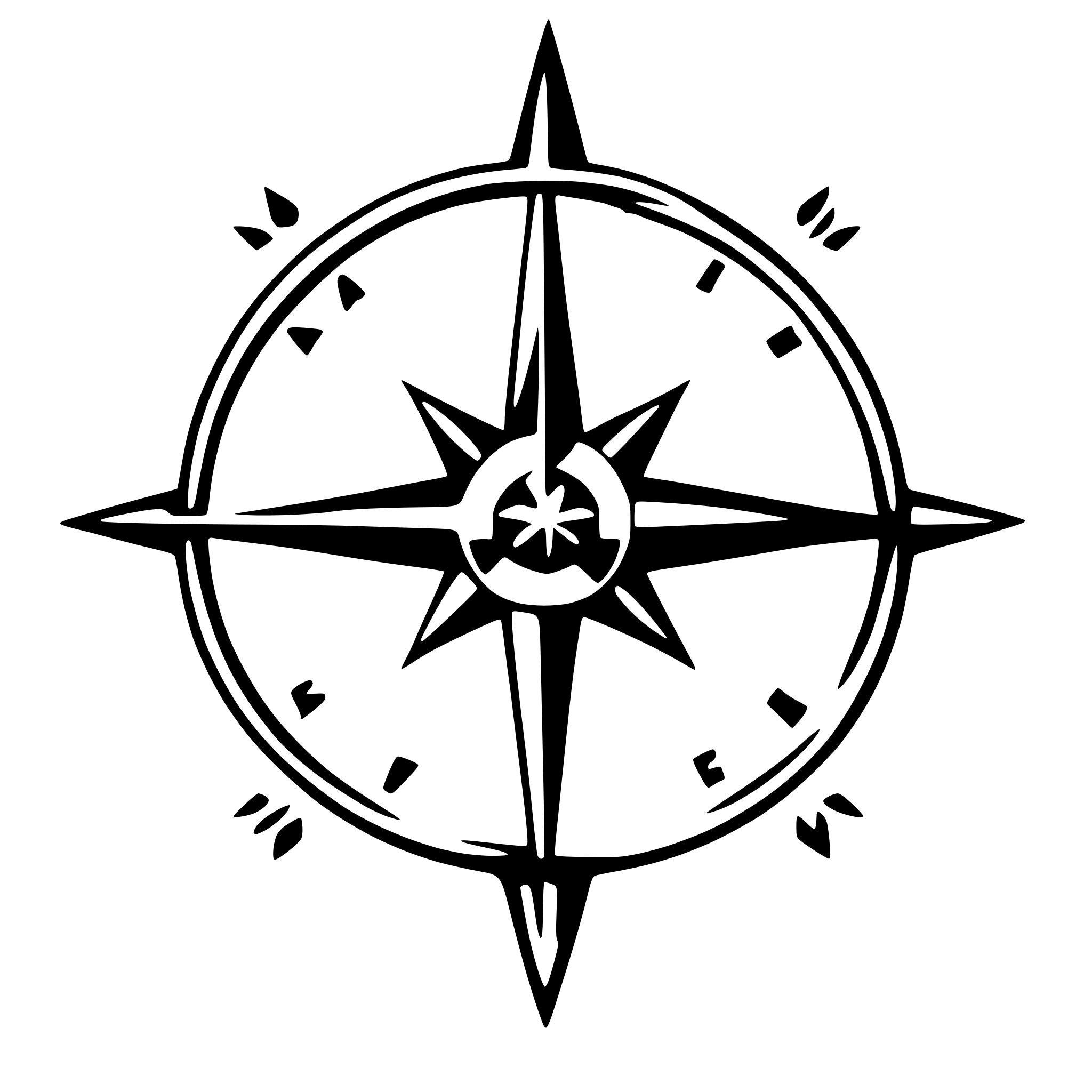 AI-generated SVG of a document with compass star on top