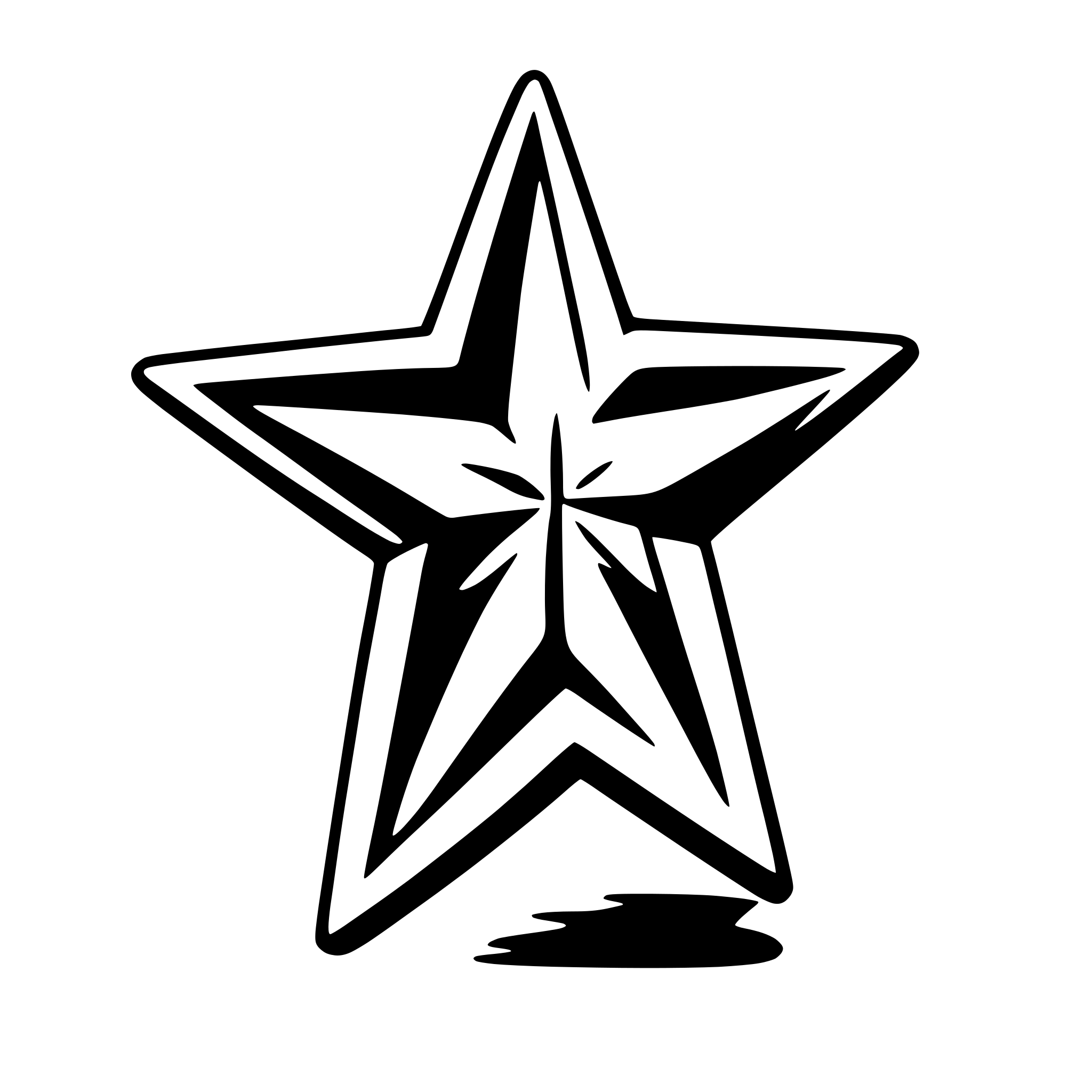 AI-generated SVG of a star