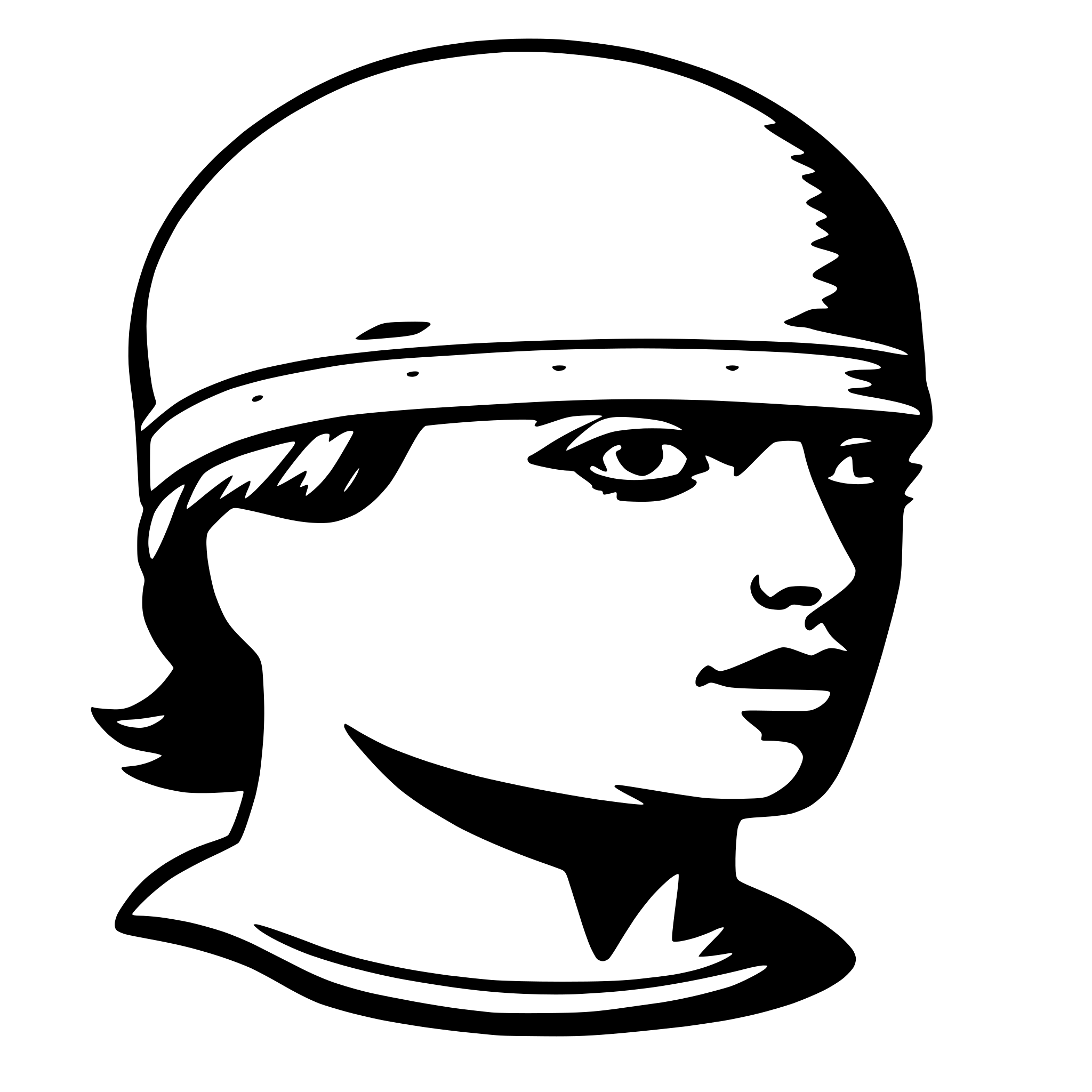 AI-generated SVG of 'swim cap'